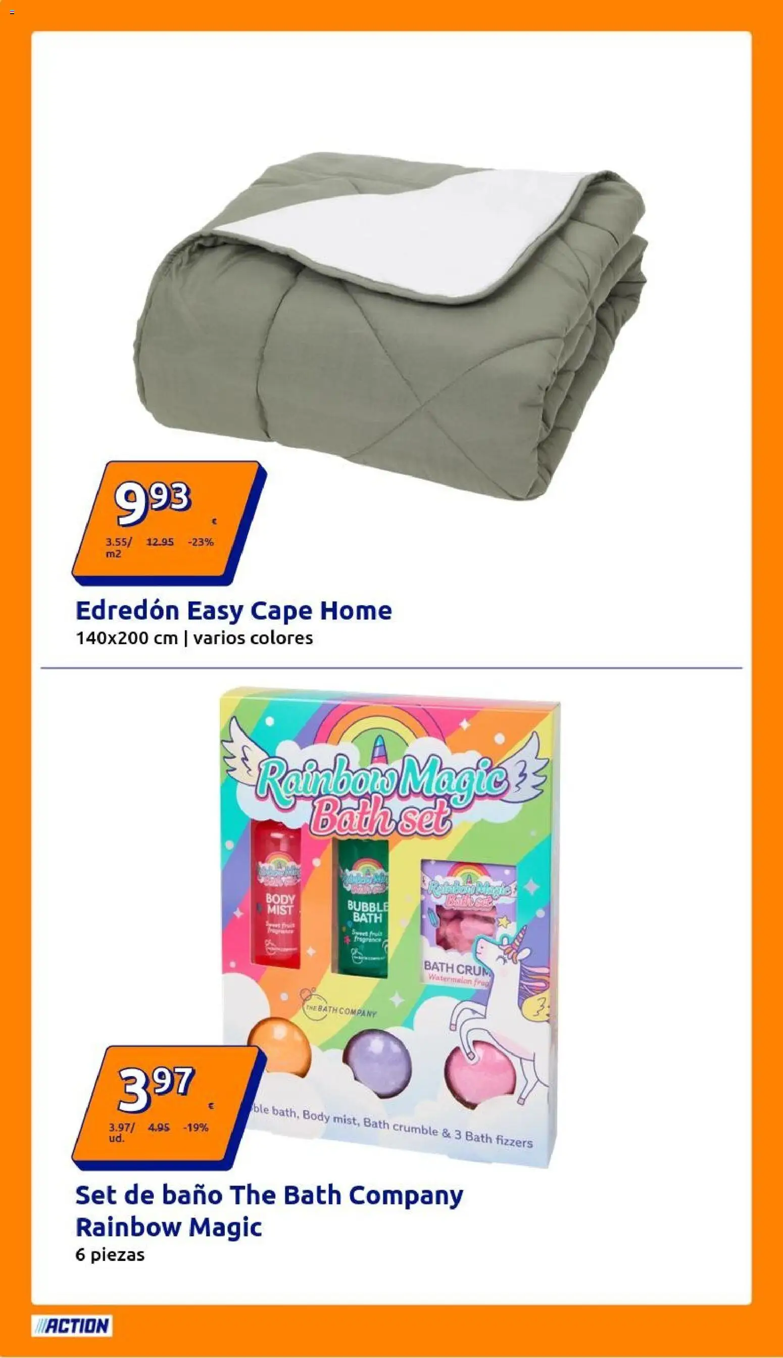 Action - Action ES week 51 2025 │ válido desde el 17.12.2025 | Página: 8 | Productos: Edredón, Body, Baño