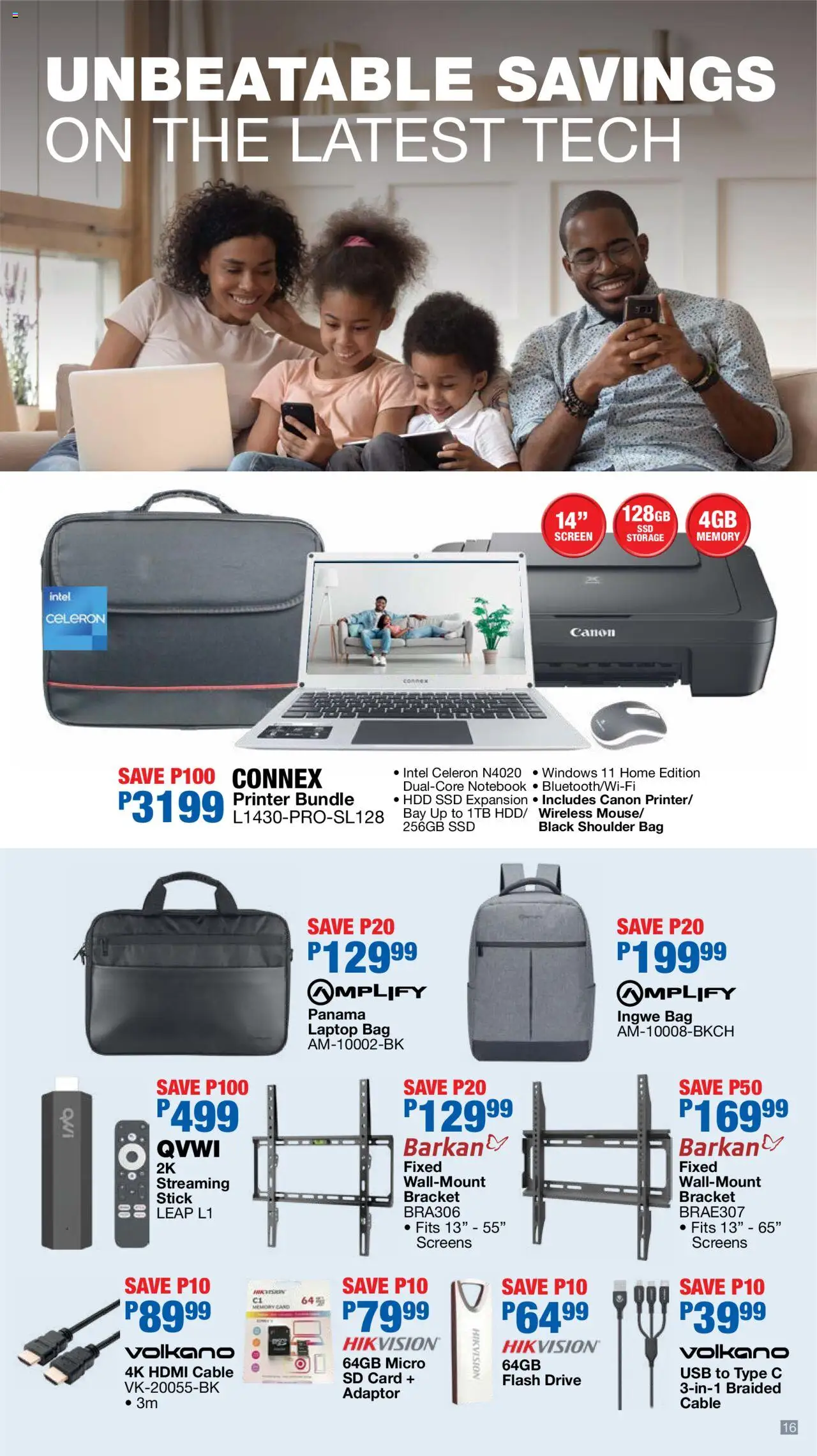 New OK Furniture catalogue – valid from 06.10.2025 | Page: 16 | Products: Cable, Memory card, Bag, USB