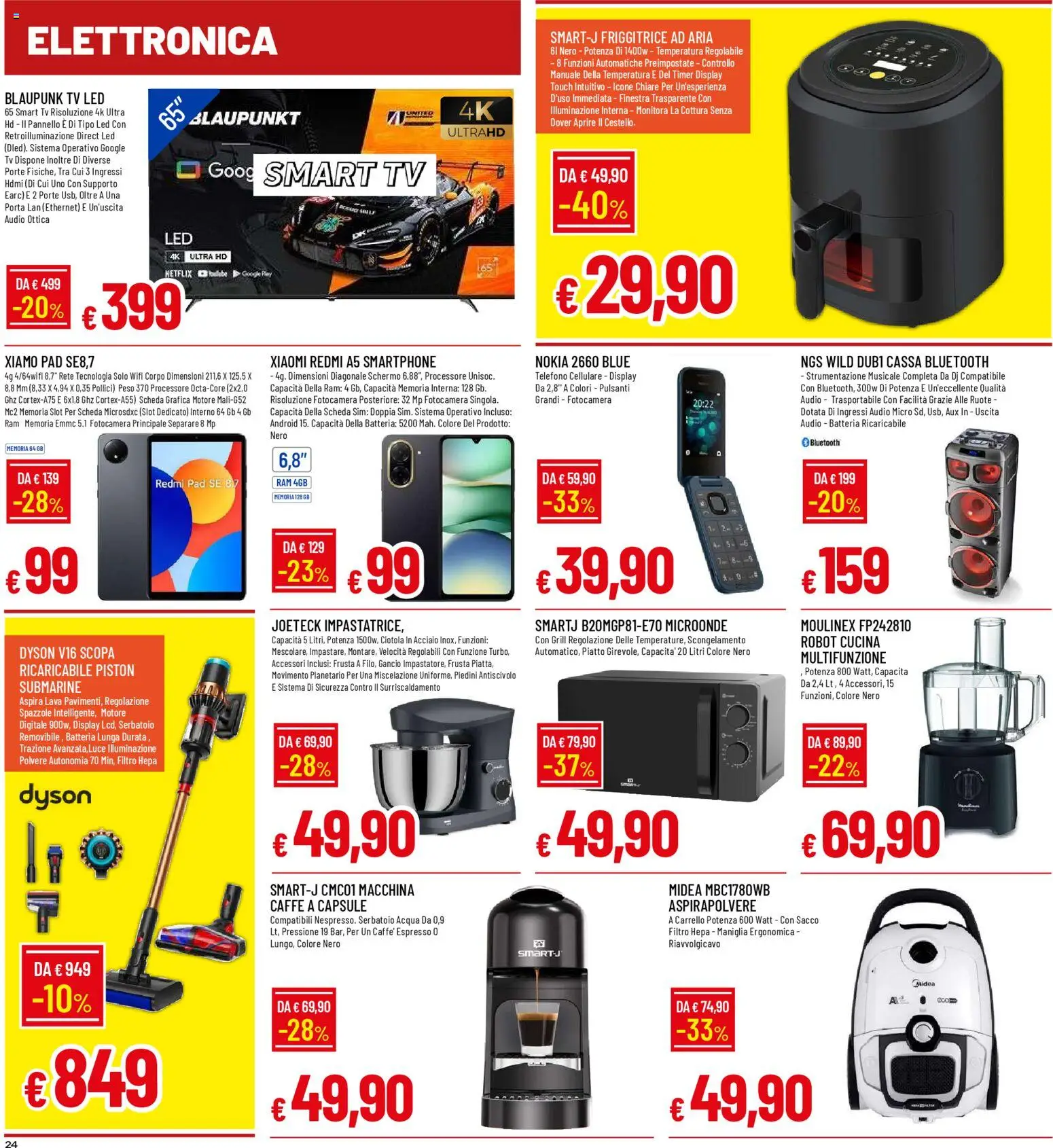 Volantino Galassia del 22.01.2026 | Pagina: 24 | Prodotti: Microonde, Cellulare, Acqua, Friggitrice