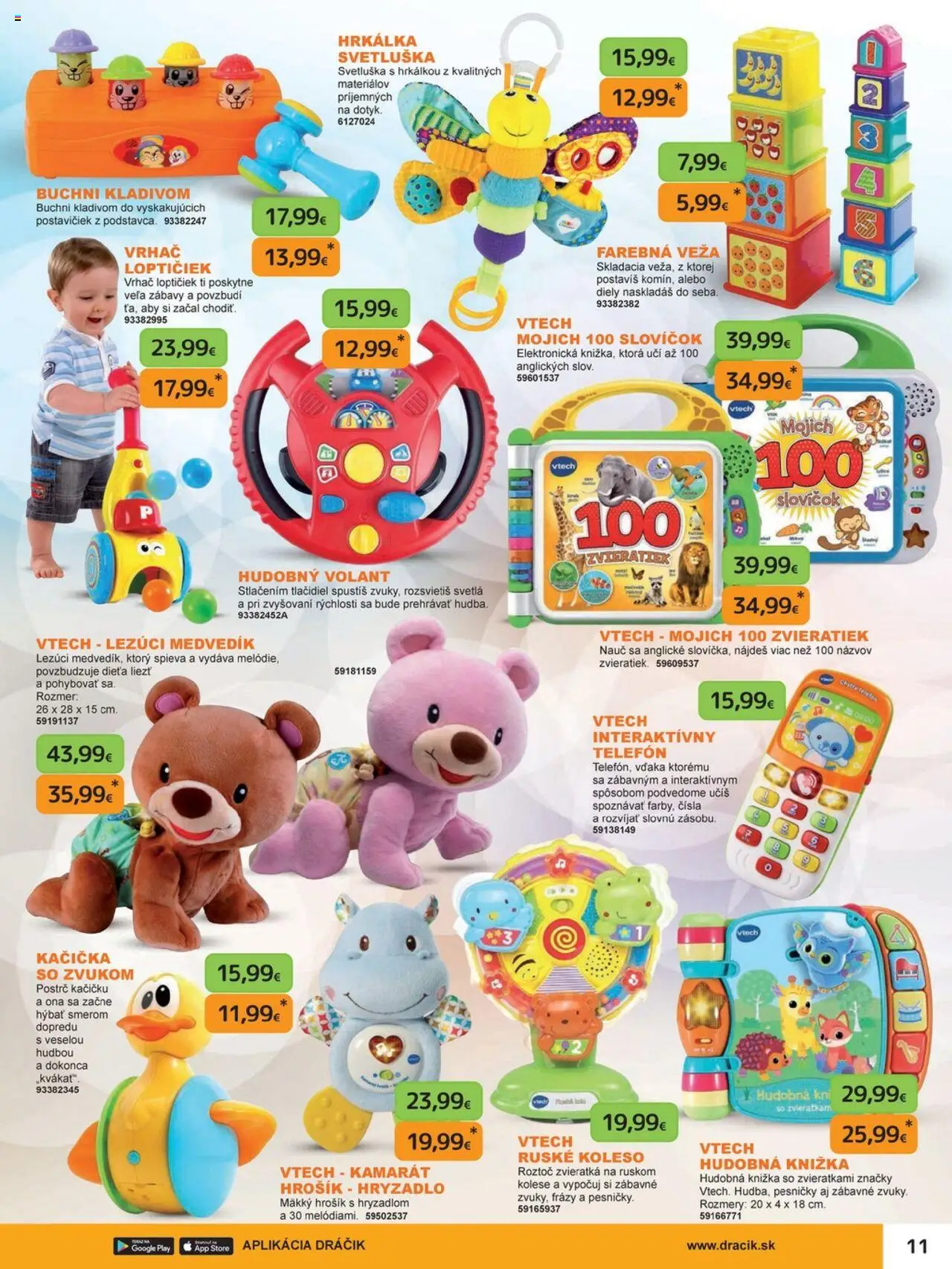 Nové Dráčik akcie – leták je platný od 03.10.2025 | Strana: 11 | Produkty: Telefón, Svetlá