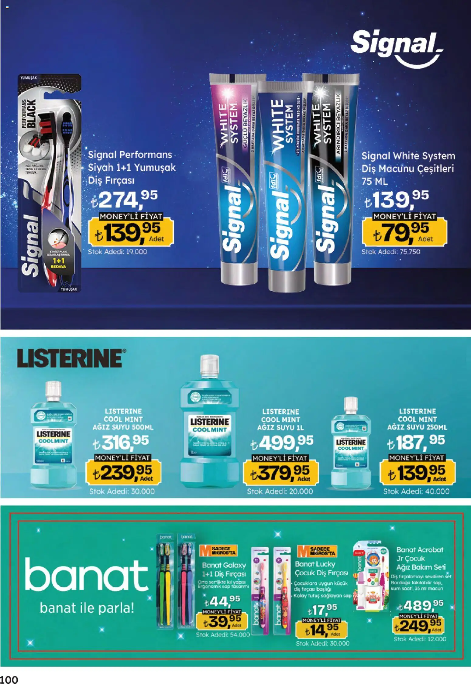 Migros Katalog - 5M Migroskop Dijital - 16.04.2026 tarihinden itibaren geçerlidir | Sayfa: 100 | Ürünler: Diş macunu, Diş fırçası