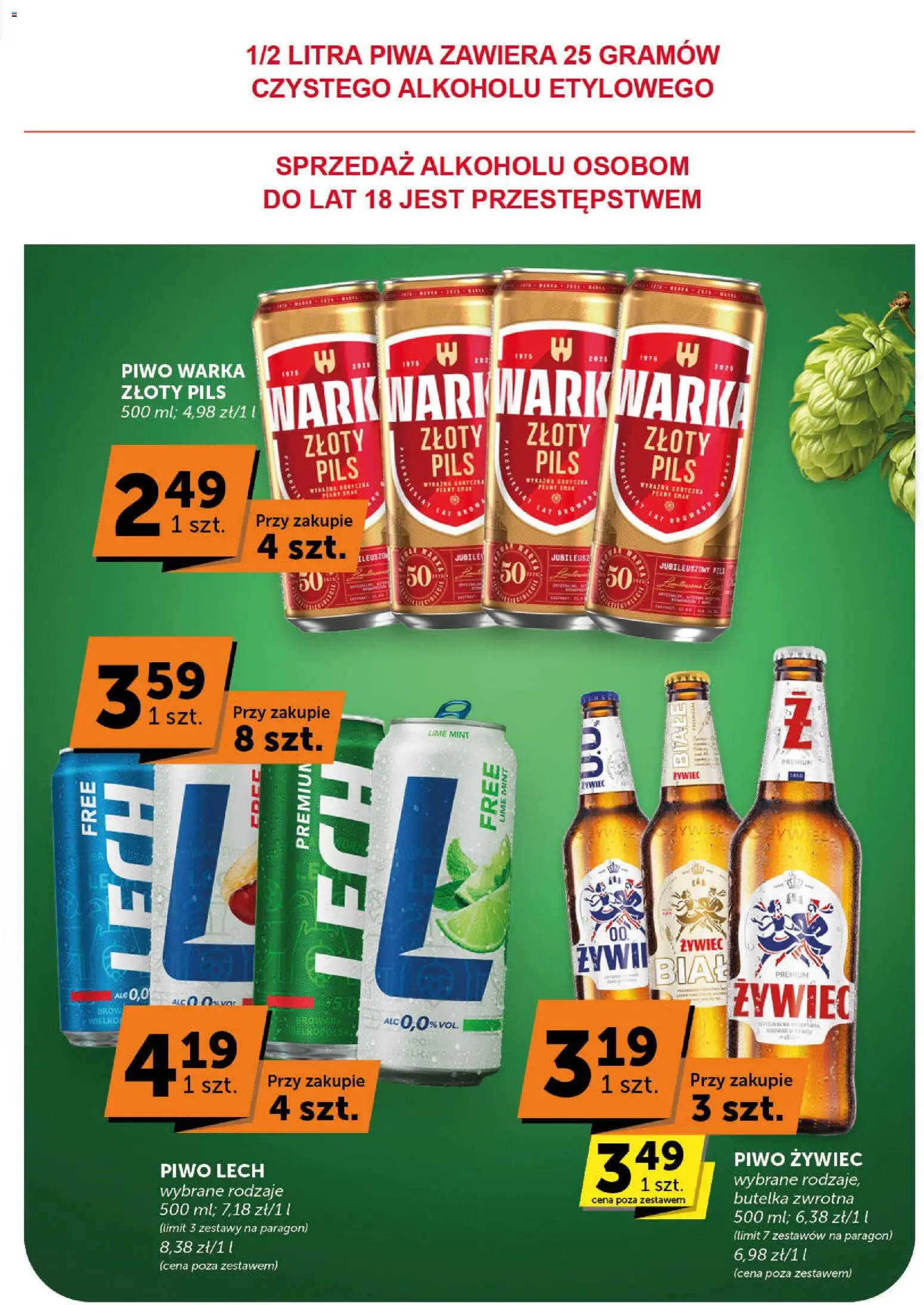 Euro Sklep Gazetka od 27.12.2025 | Strona: 34 | Produkty: Warka, Piwo Warka, Piwo