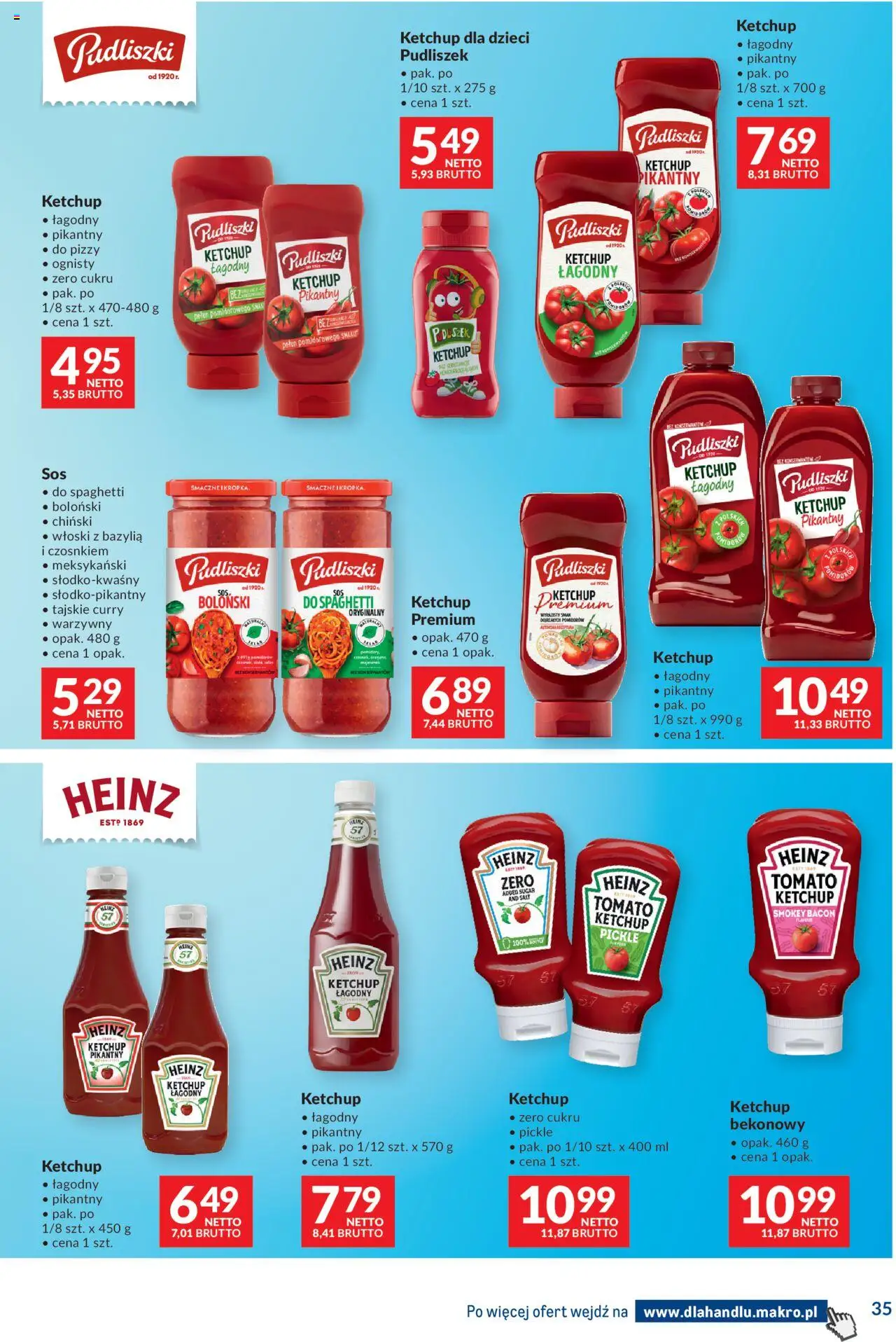 Makro Gazetka - Dystrybucja do sklepów od 19.08.2025 | Strona: 35 | Produkty: Curry, Ketchup, Bazylia, Pomidory