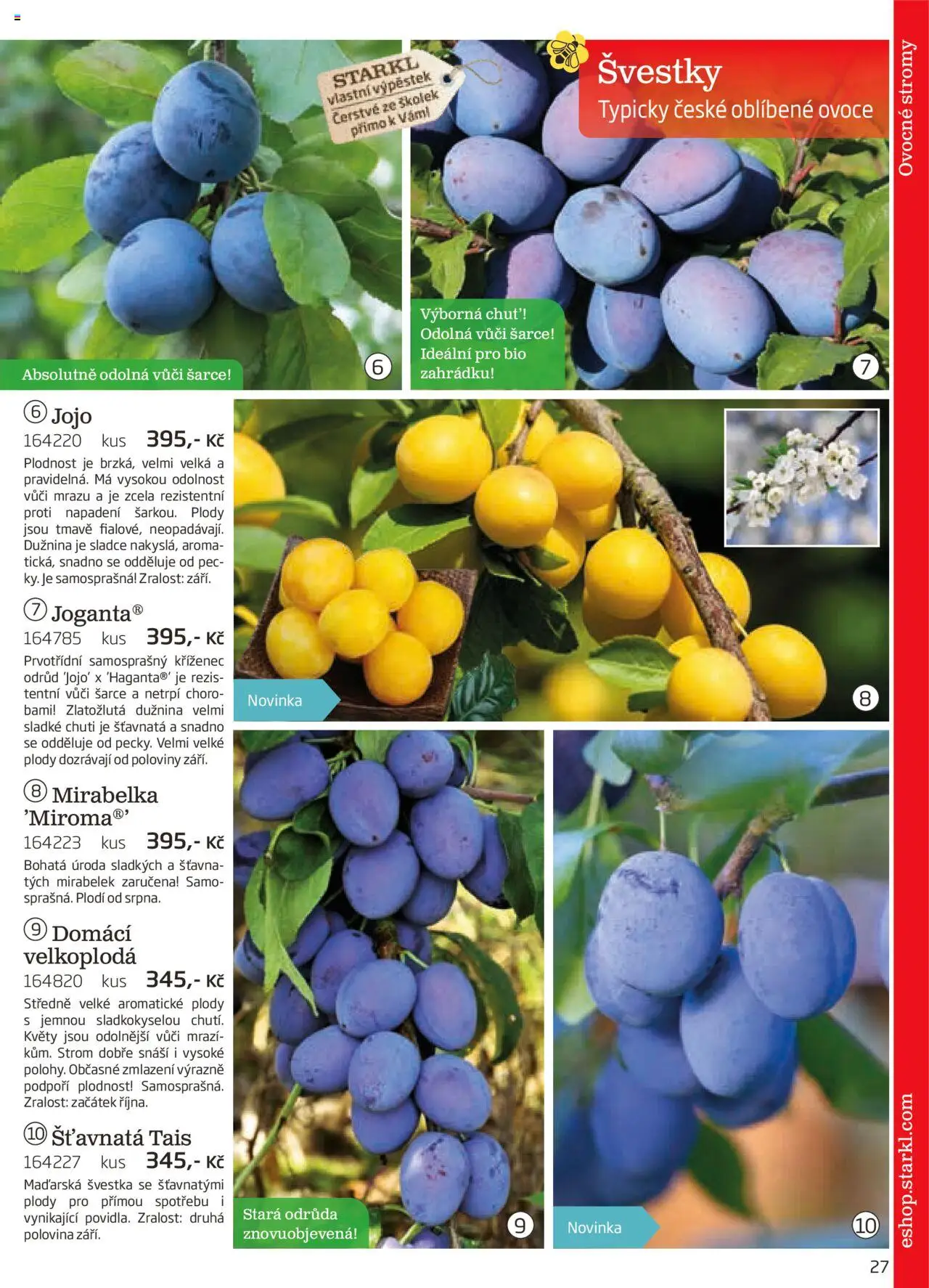 Starkl katalog podzim 2025 od 01.08.2025 | Strana: 27 | Produkty: Jojo, Ovoce, Švestky, Pec