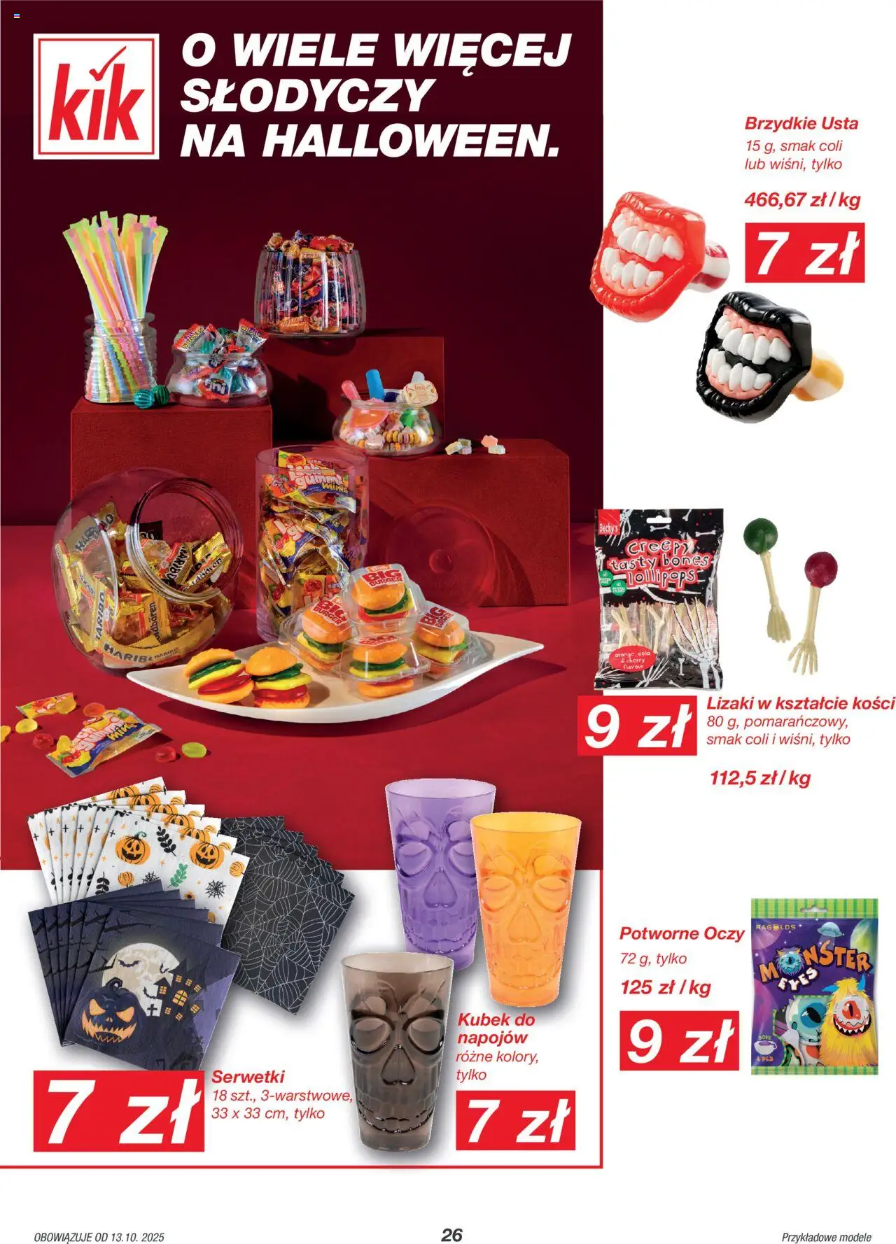 Kik Gazetka od 13.10.2025 | Strona: 26 | Produkty: Lizaki