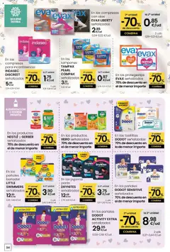 Eroski - Ofertons para conquistarte │ válido desde el 31.07.2025 | Página: 34 | Productos: Compresas con alas, Tampones, Γλυφιτζούρι