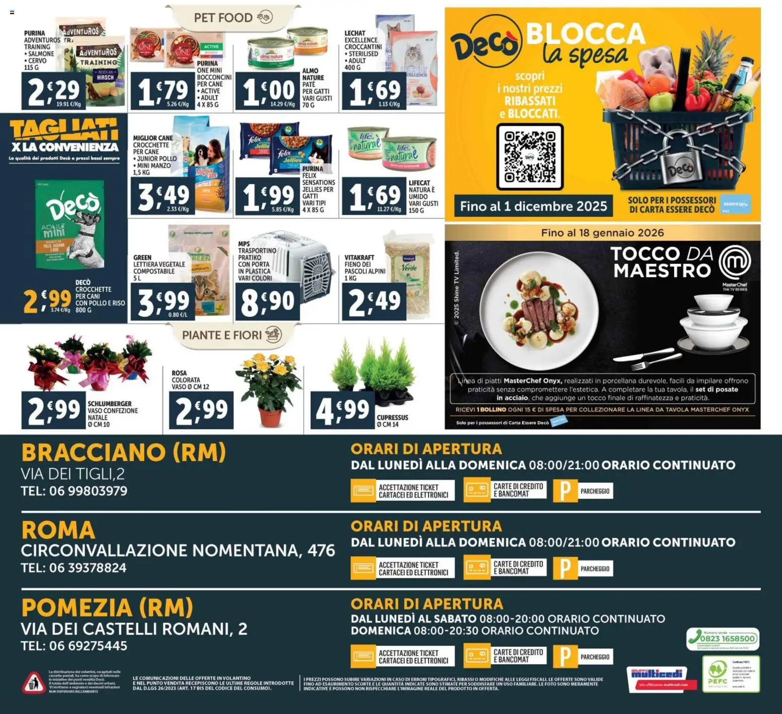 Volantino Decò del 28.10.2025 | Pagina: 20 | Prodotti: Pollo, Riso, The, TV