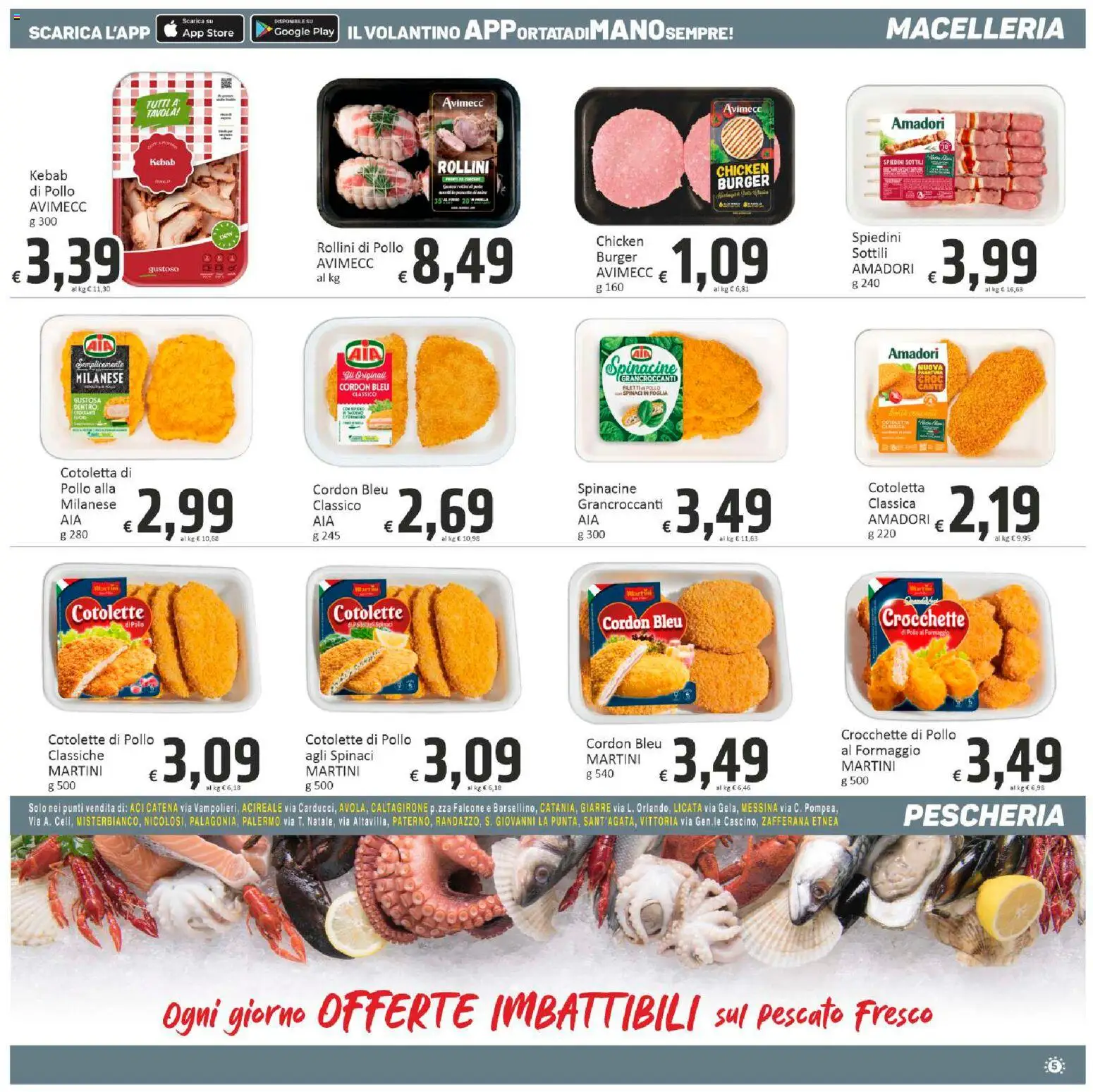 Volantino Paghi Poco del 11.11.2025 | Pagina: 5 | Prodotti: Pollo, Formaggio, Spinaci, Crocchette