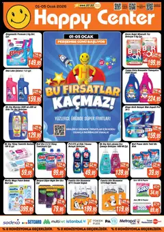 01.01.2026 tarihinden itibaren geçerli olan Happy Center kataloğu önizlemesi | Sayfa: 3 | Ürünler: Tuvalet, Çamaşır deterjanı, Deterjan, Bulaşık deterjanı