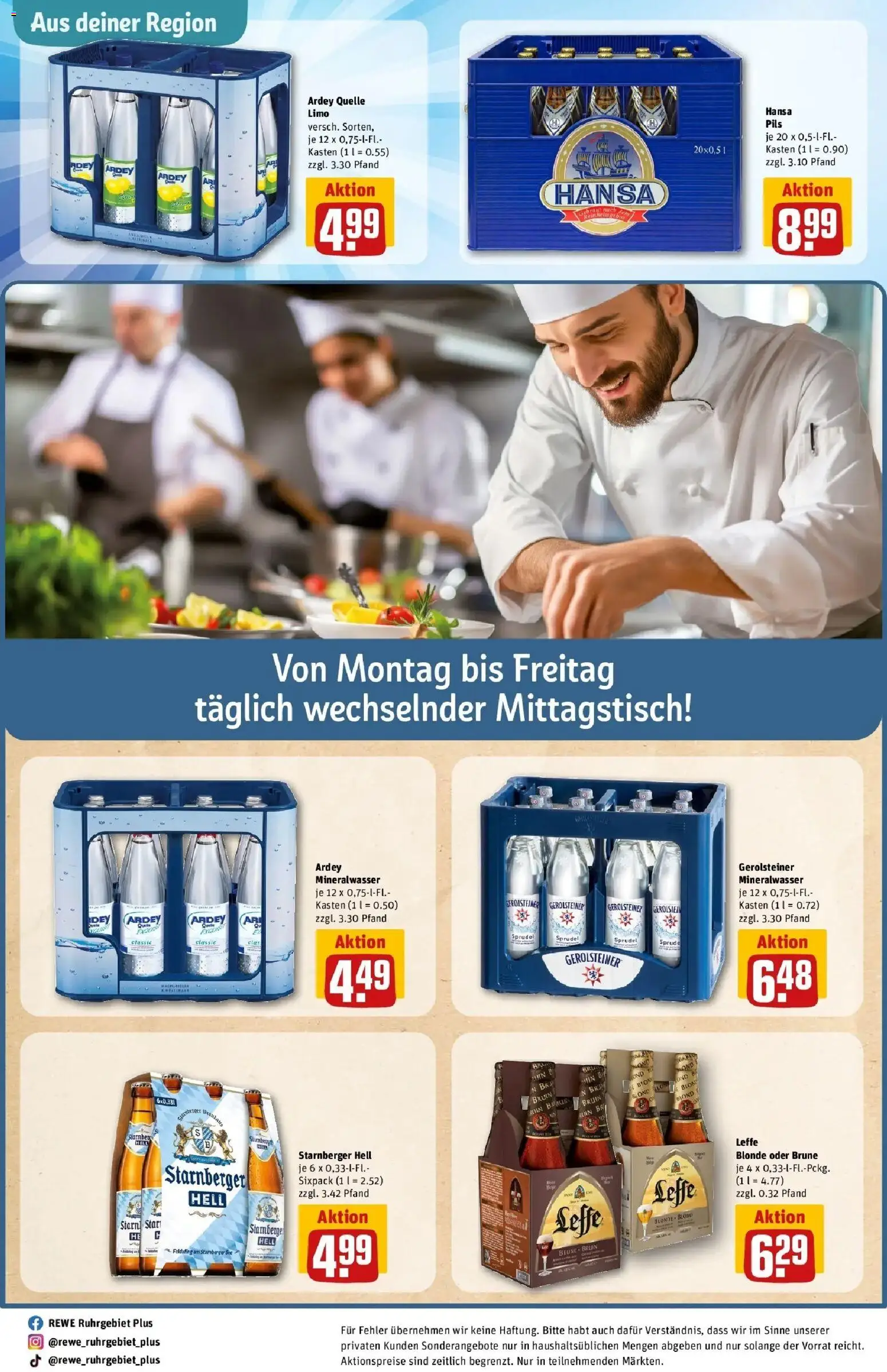 Rewe Prospekt Dortmund	 – gültig ab 30.03.2026 | Seite: 34 | Produkte: Pils, Mineralwasser, Gerolsteiner