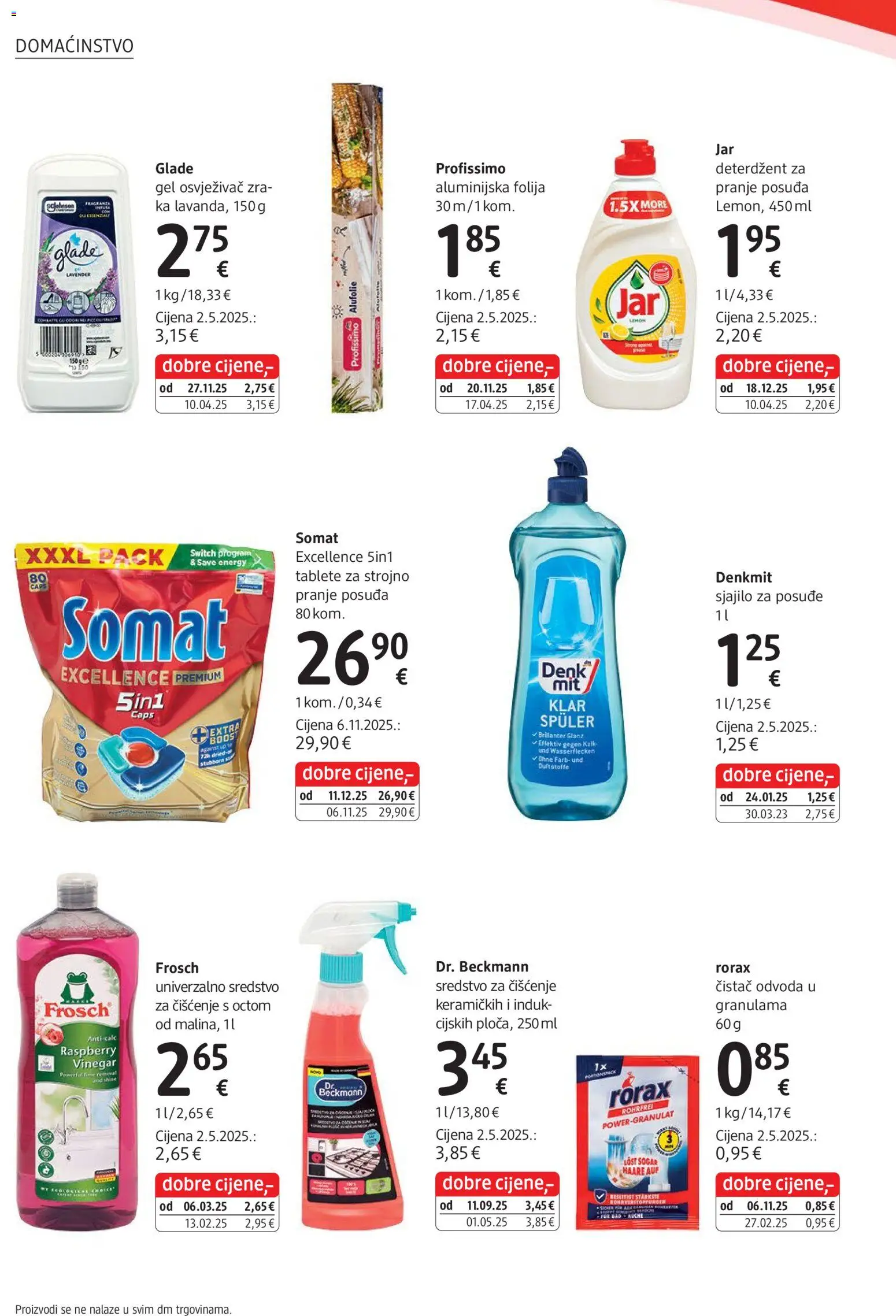 DM katalog | vrijedi od 01.01.2026 | Stranica: 18 | Proizvodi: Deterdžent, Somat