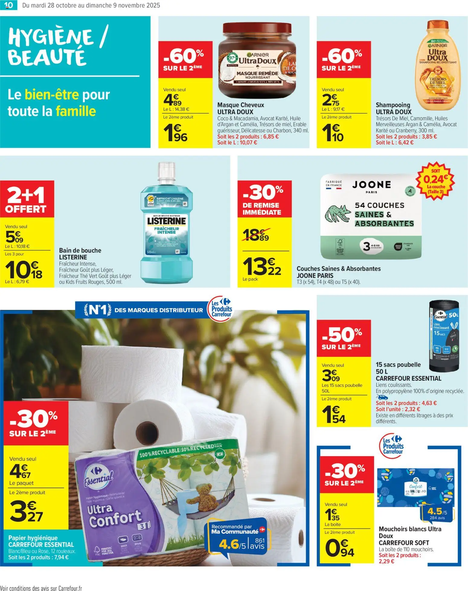 {H1} | Page: 12 | Produits: Masque, Bain de bouche, Mouchoirs, Thé