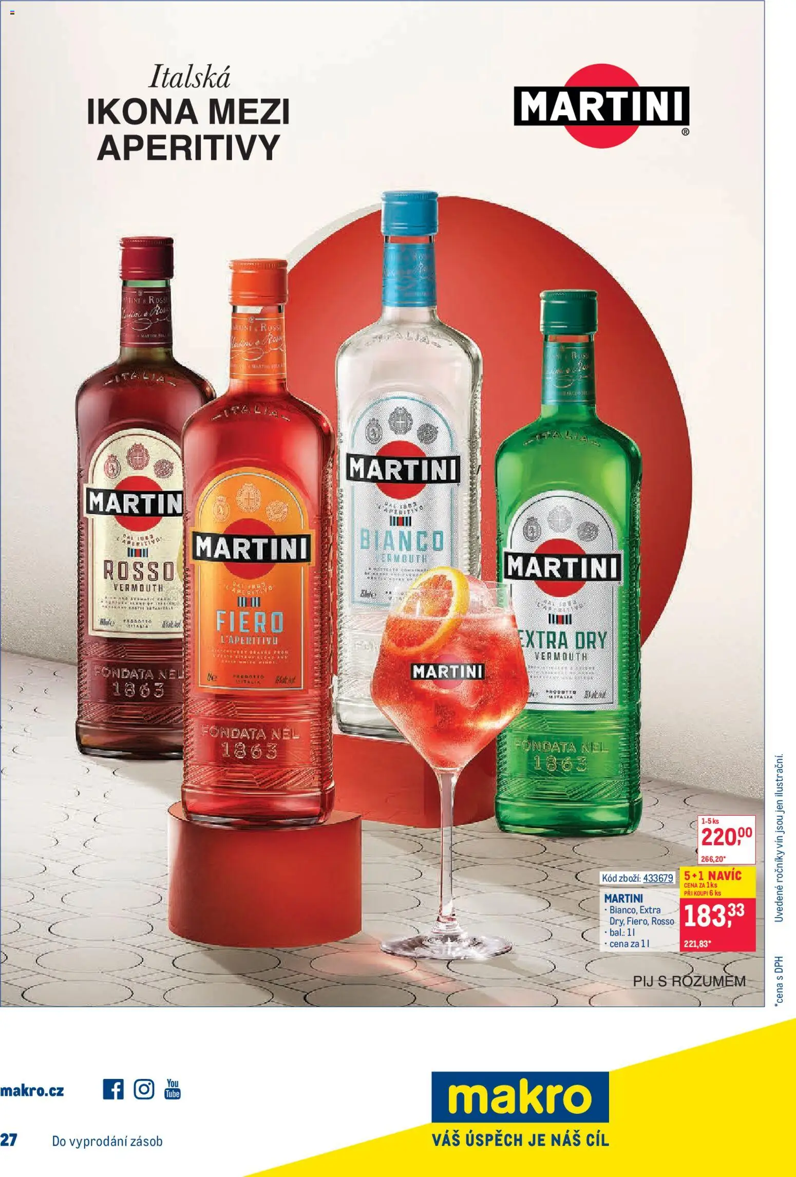 Makro leták - Gastronomie od 17.12.2025 | Strana: 25 | Produkty: Martini, Vermouth, Aperitivo