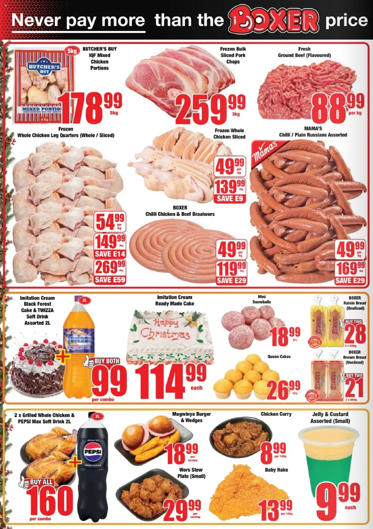 New Boxer catalogue – valid from 17.12.2025 | Page: 2 | Products: Cake, Bread, Beef, Cream