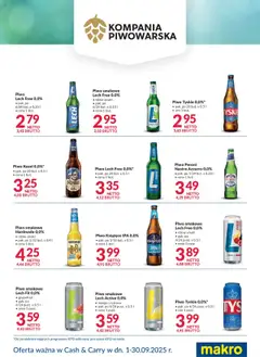 Makro Gazetka - Napoje bezalkoholowe Kompania Piwowarska od 01.09.2025 | Strona: 2 | Produkty: Cytryna, Mango, Tyskie, Piwo