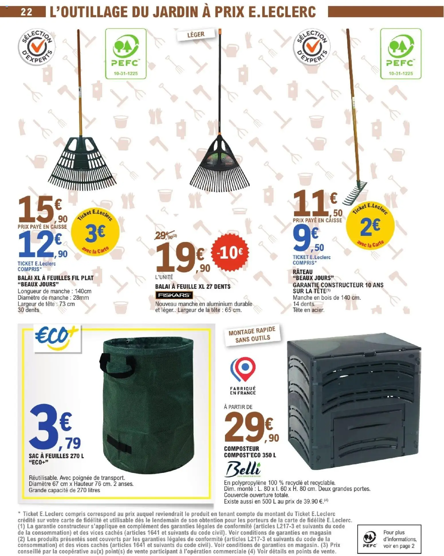 {H1} | Page: 22 | Produits: Sac, Composteur, Balai, Rateau