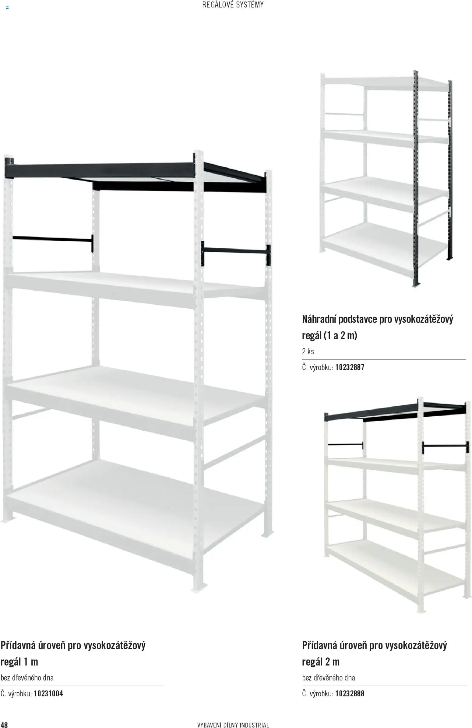 HORNBACH leták - Industrial vybavení dílny od 01.01.2026 | Strana: 48 | Produkty: Regál