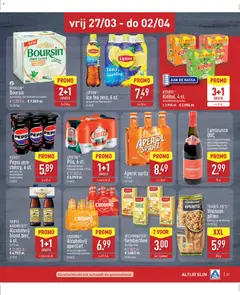 Aldi folder week 13 - Voorbeeld van een folder van Aldi, geldig van 23.03.2026 | Pagina: 21 | Producten: Wijn, Thee, Pepsi, Pitten
