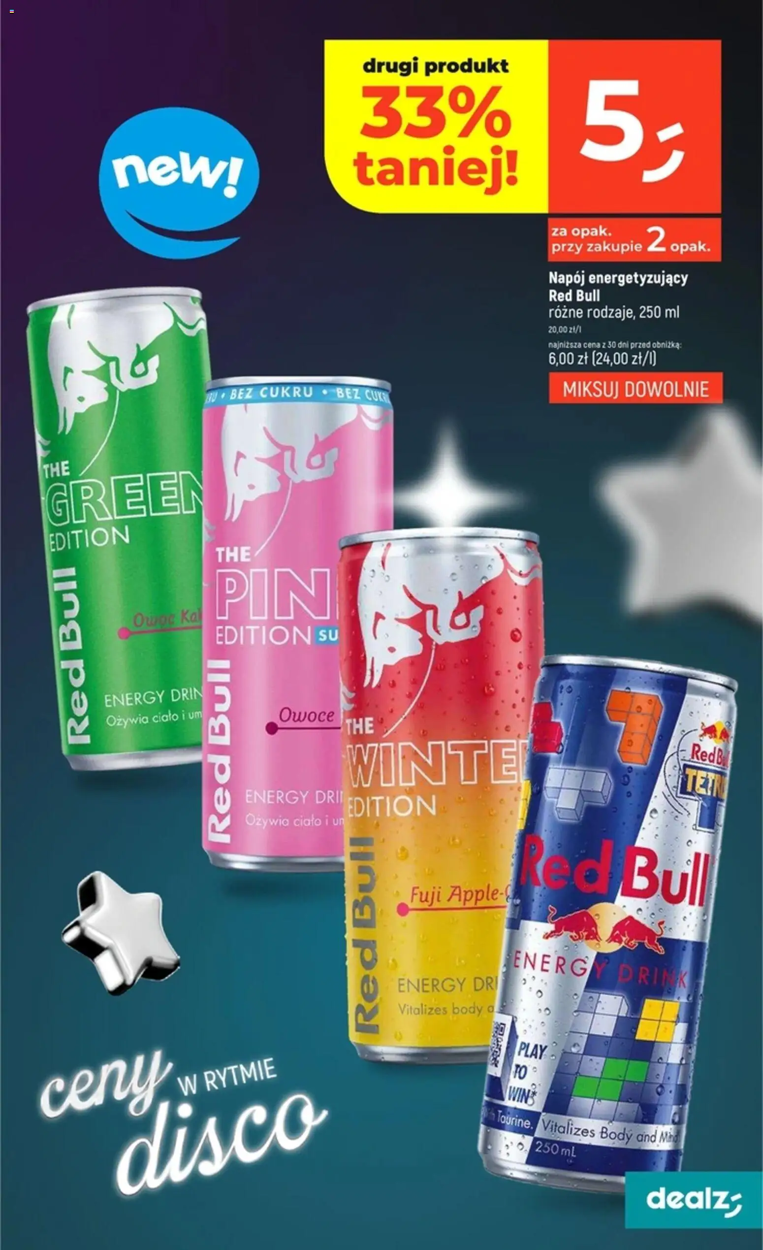 Dealz Gazetka od 27.12.2025 | Strona: 9 | Produkty: Red bull, Body, Owoce