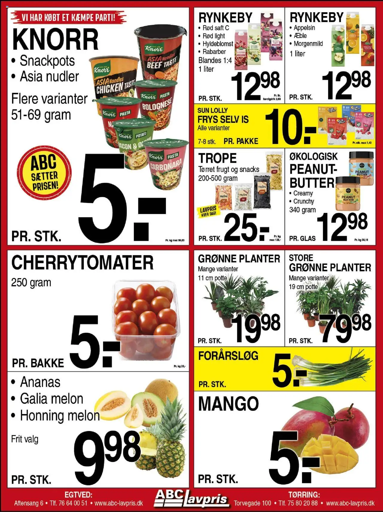 Abc Lavpris Tilbudsavis gyldig fra 06.08.2025 | Side: 5 | Produkter: Pasta, Bacon, Honning, Cherrytomater