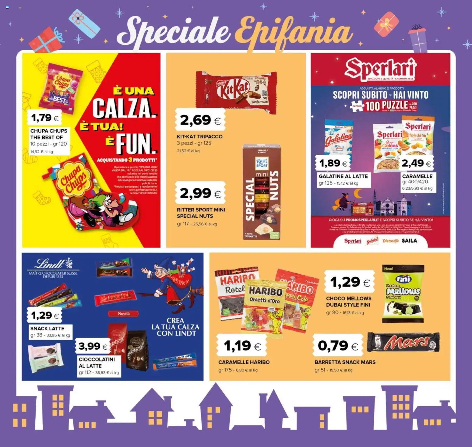 Volantino Oasi del 27.12.2025 | Pagina: 3 | Prodotti: Latte, The, Barretta, Cioccolatini