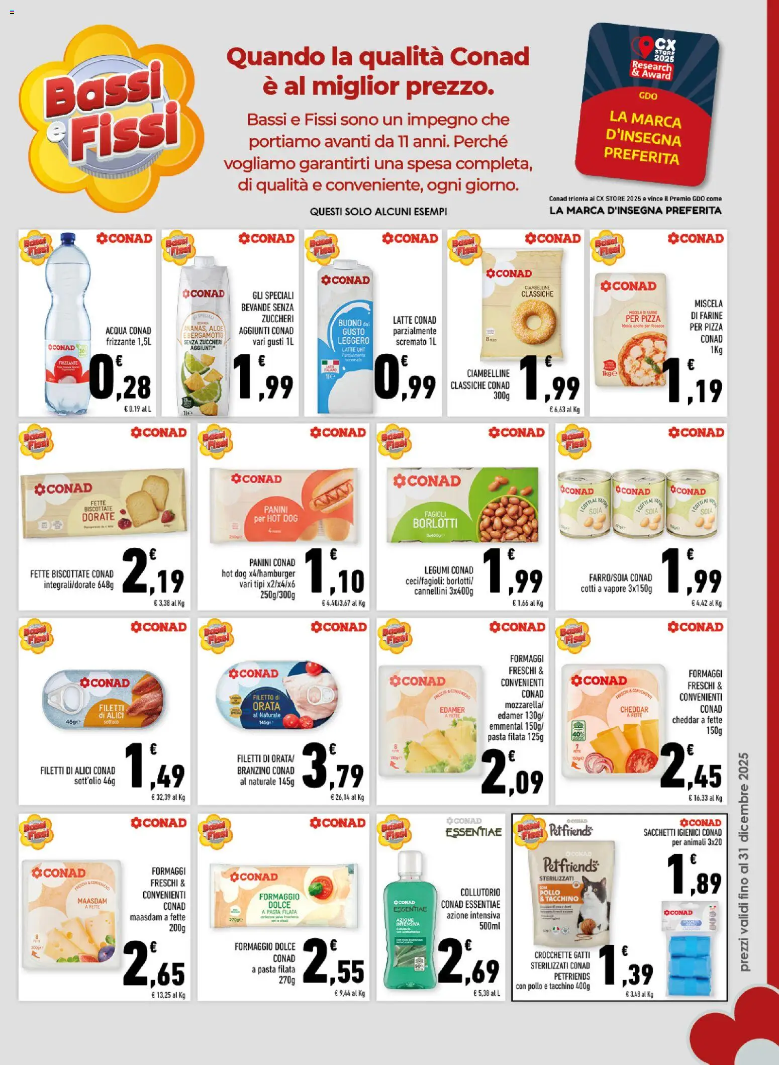 Volantino Conad del 19.11.2025 | Pagina: 7 | Prodotti: Fagioli, Orata, Pasta, Fette biscottate