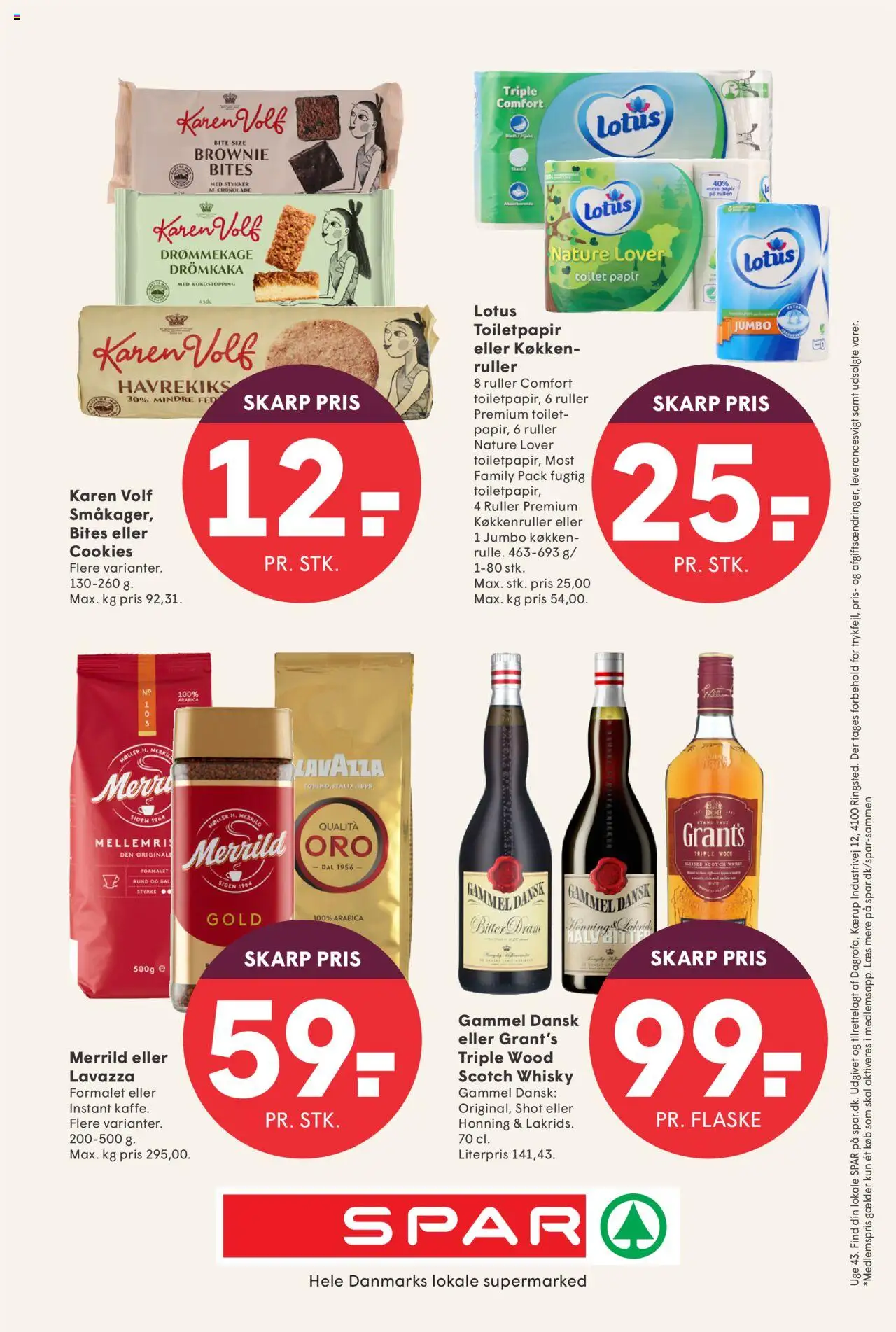 Spar tilbudsavis – gyldig fra 17.10.2025 | Side: 17 | Produkter: Chokolade, Toilet, Lakrids, Honning