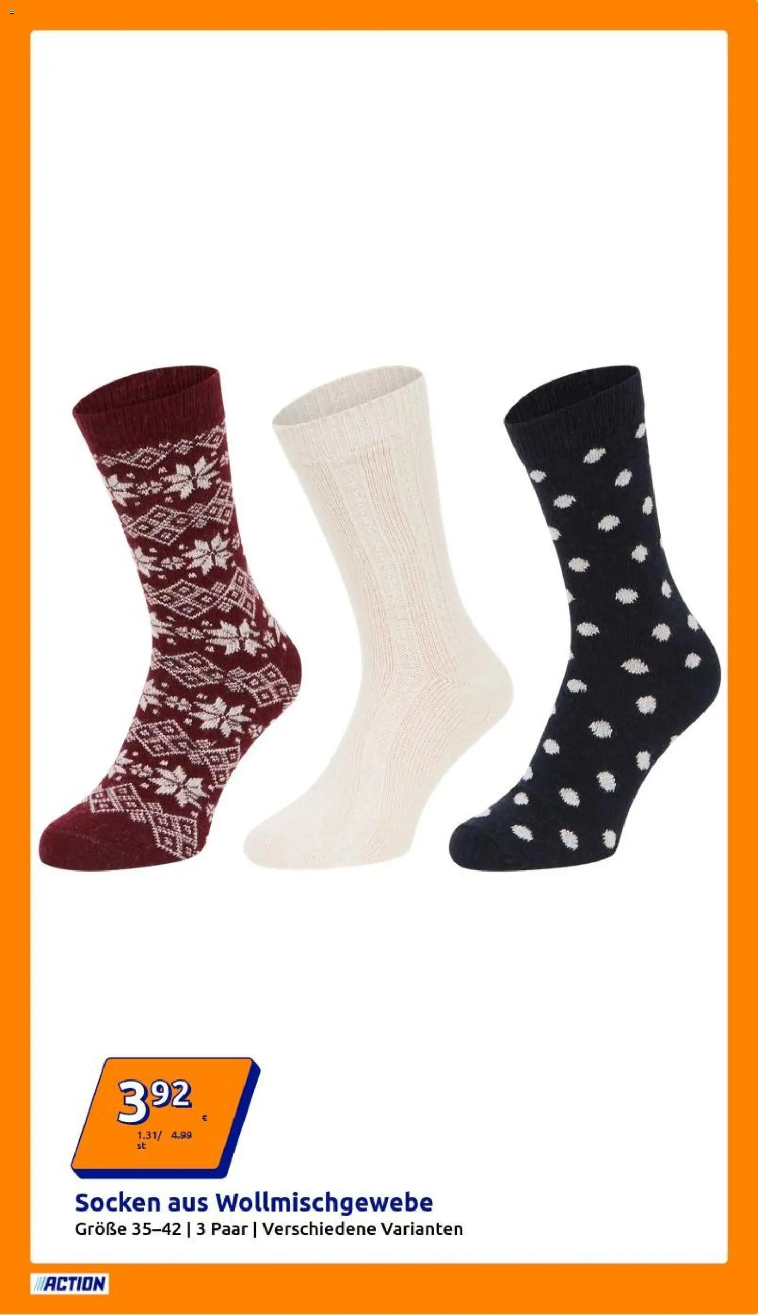 Action Flugblatt gültig ab 24.12.2025 | Seite: 5 | Produkte: Socken