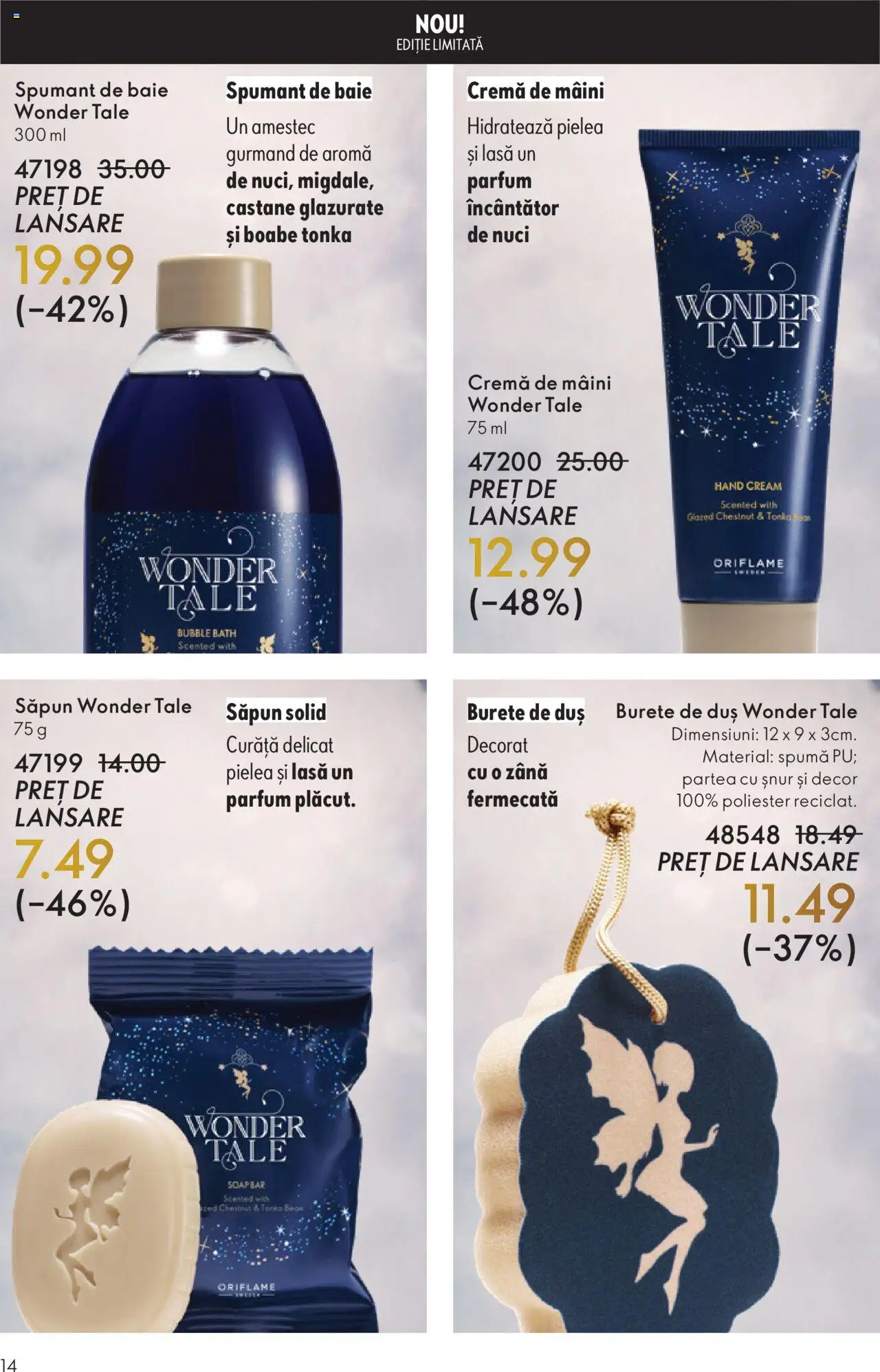 Noul catalog Oriflame – valabil de la 12.11.2025 | Pagină: 14 | Produse: Duș, Parfum, Cremă, Spumant de baie