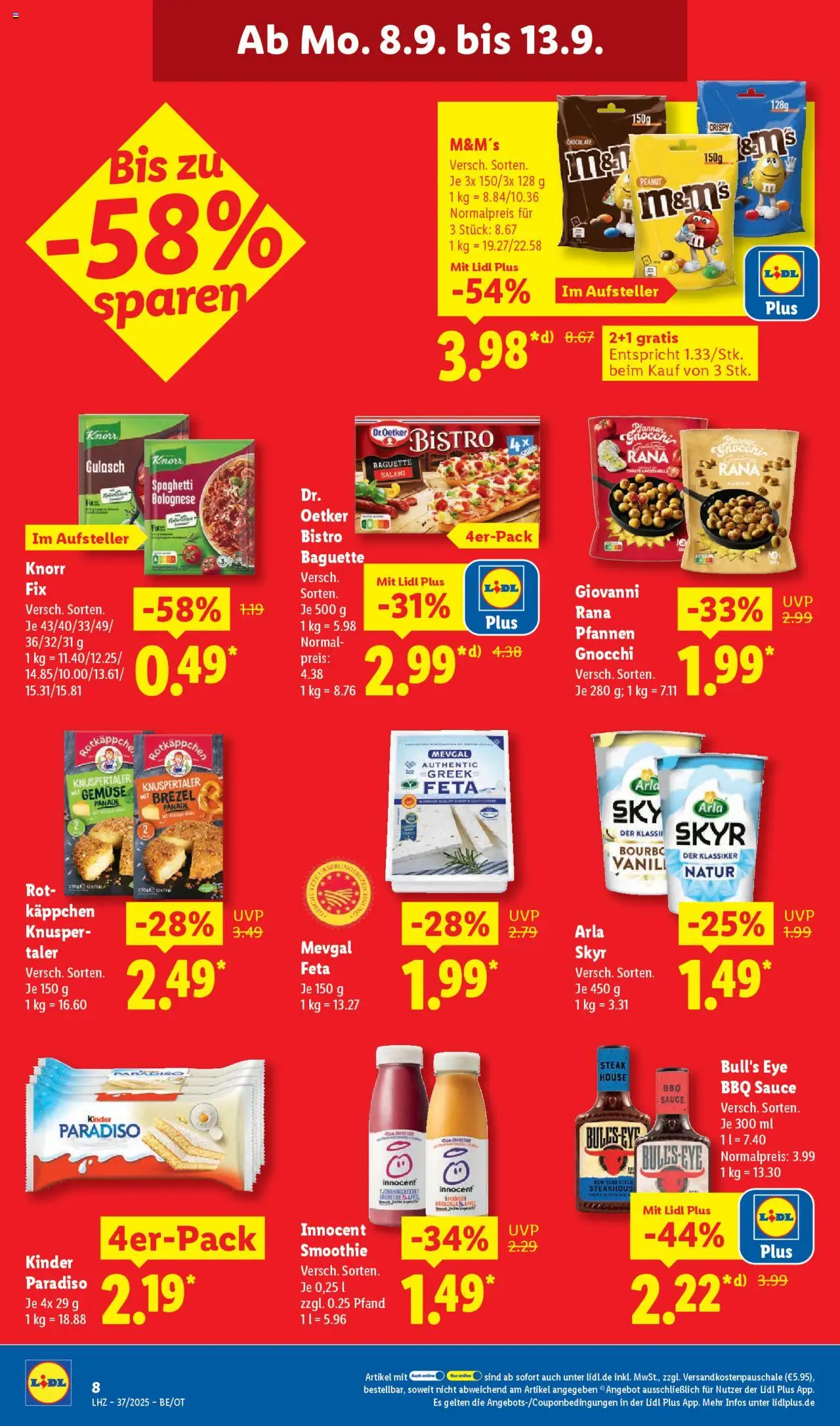 Lidl - Prospekt Grimma – gültig ab 08.09.2025 | Seite: 16 | Produkte: Arla skyr, Gemüse, Gulasch, Salami