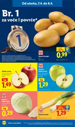 Domaći poriluk, Zemlja podrijetla: Hrvatska - Pregled kataloga iz trgovine Lidl, vrijedi od 07.04.2026 | Stranica: 2