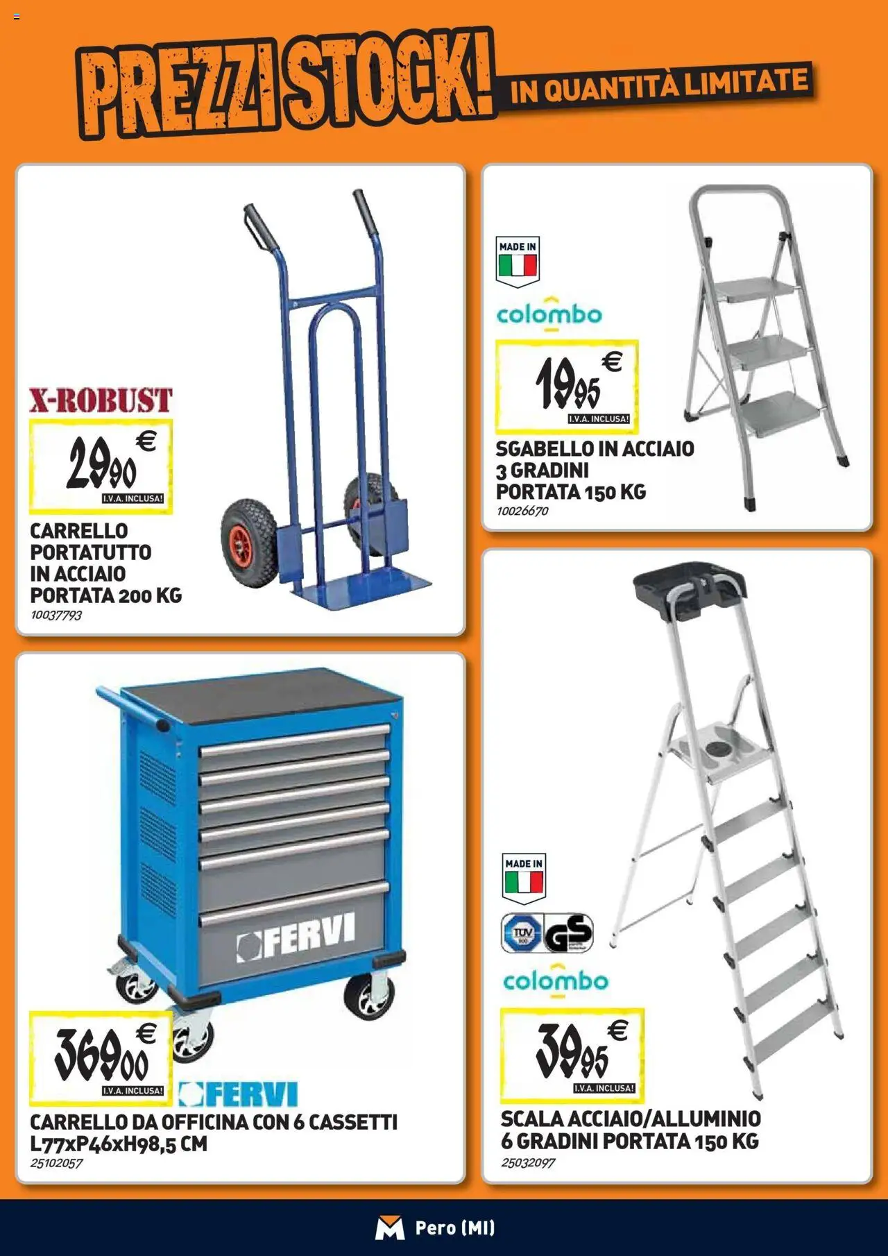 Volantino TECNOMAT del 24.09.2025 | Pagina: 26 | Prodotti: Carrello, Sgabello, Scala