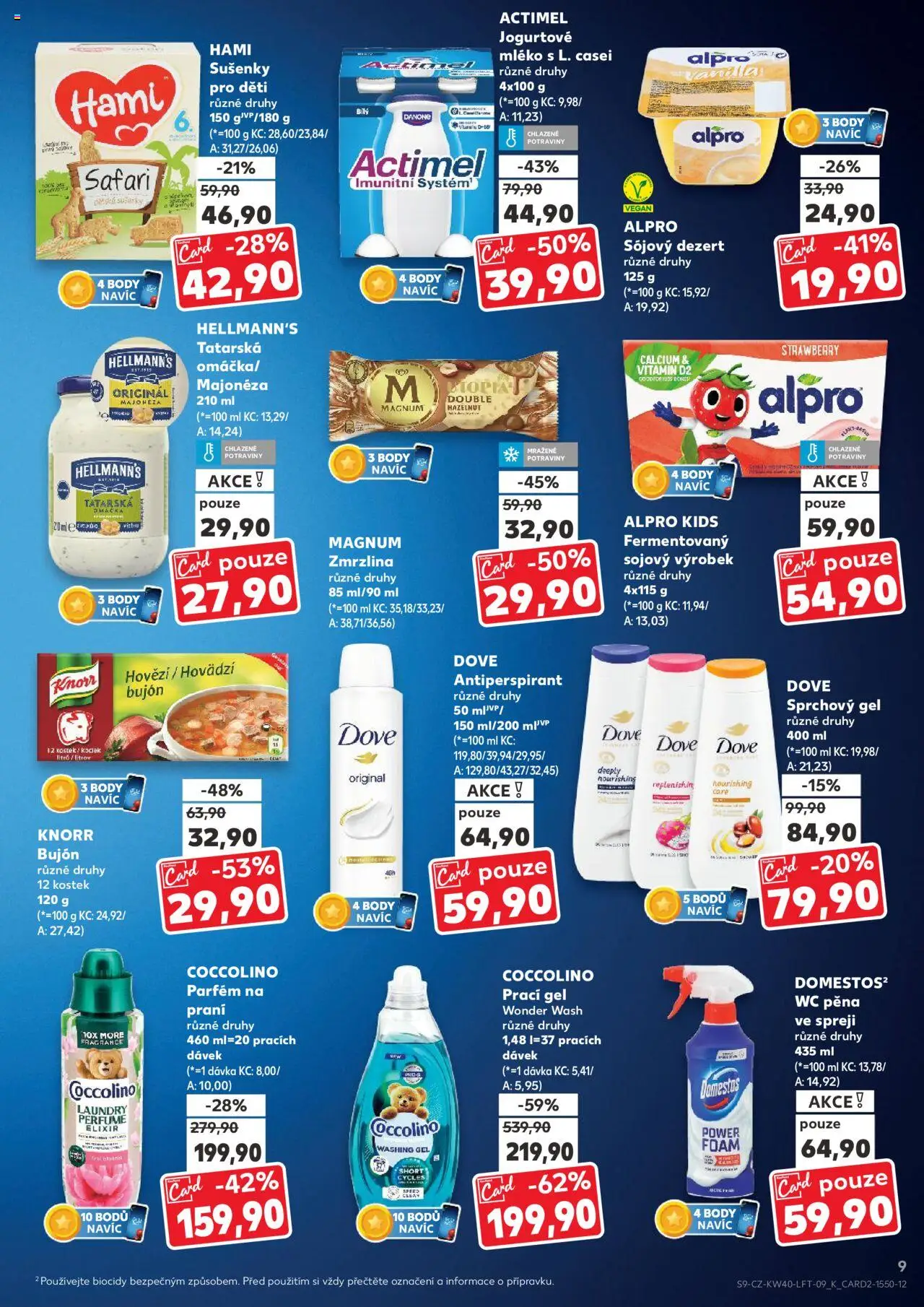 Kaufland leták od 01.10.2025 | Strana: 9 | Produkty: Antiperspirant, Zmrzlina, Wc, Body