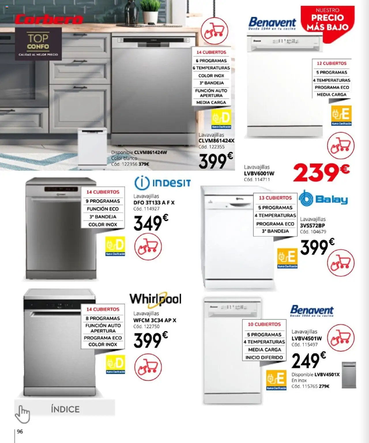 Conforama - Folleto │ válido desde el 27.03.2025 | Página: 96 | Productos: Lavavajillas, Bandeja