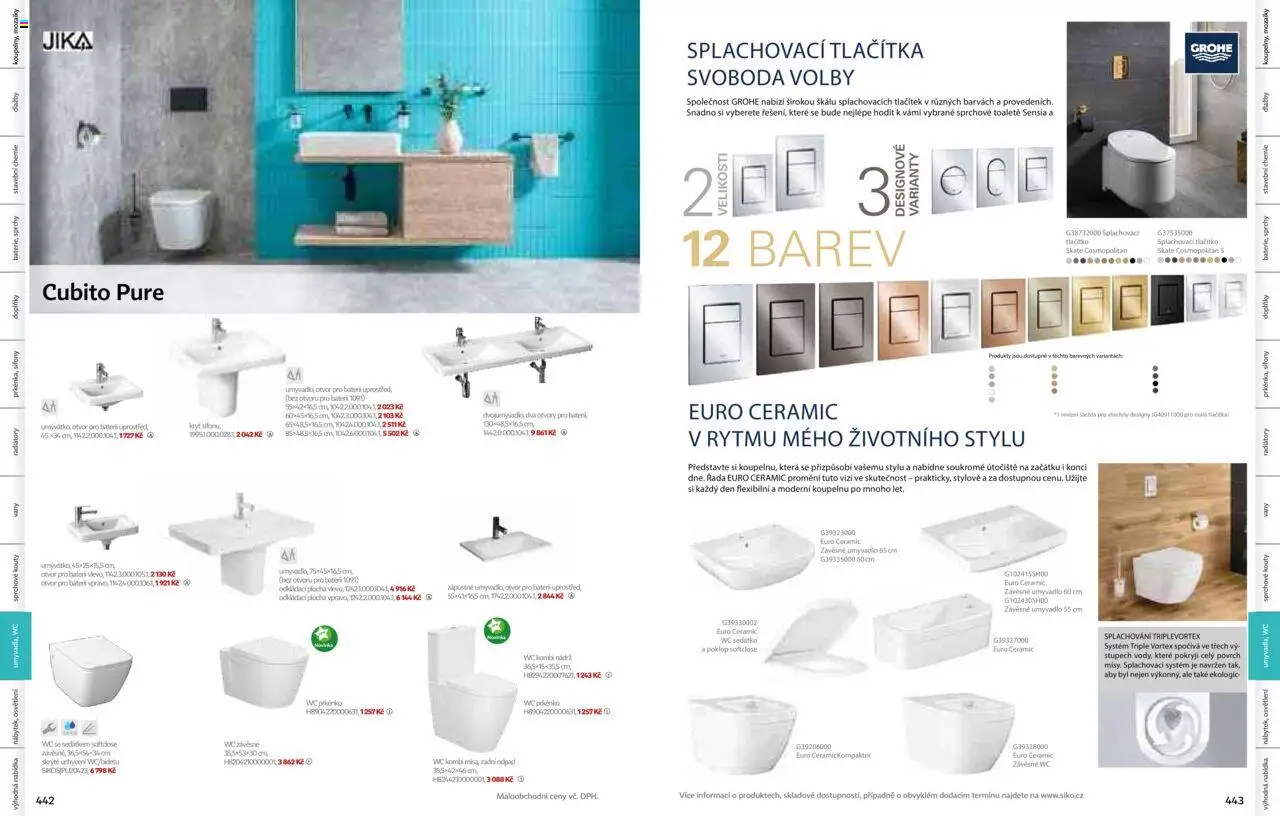Siko koupelny katalog Koupelny 2025/2026 od 14.10.2025 | Strana: 224 | Produkty: Umyvadlo, Wc, Prkénko