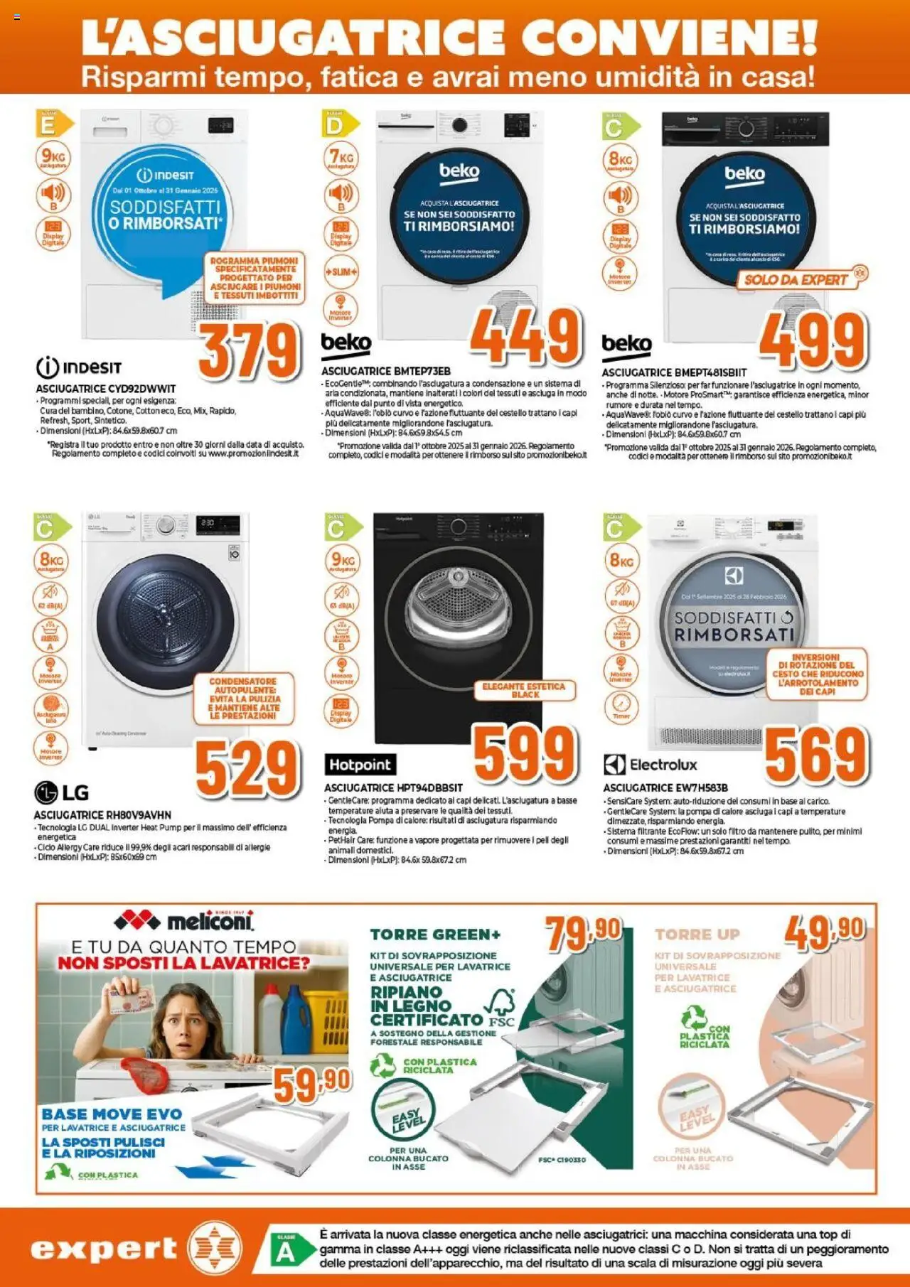 Volantino Expert del 16.10.2025 | Pagina: 3 | Prodotti: Top, Lavatrice, Asciugatrice, Scala