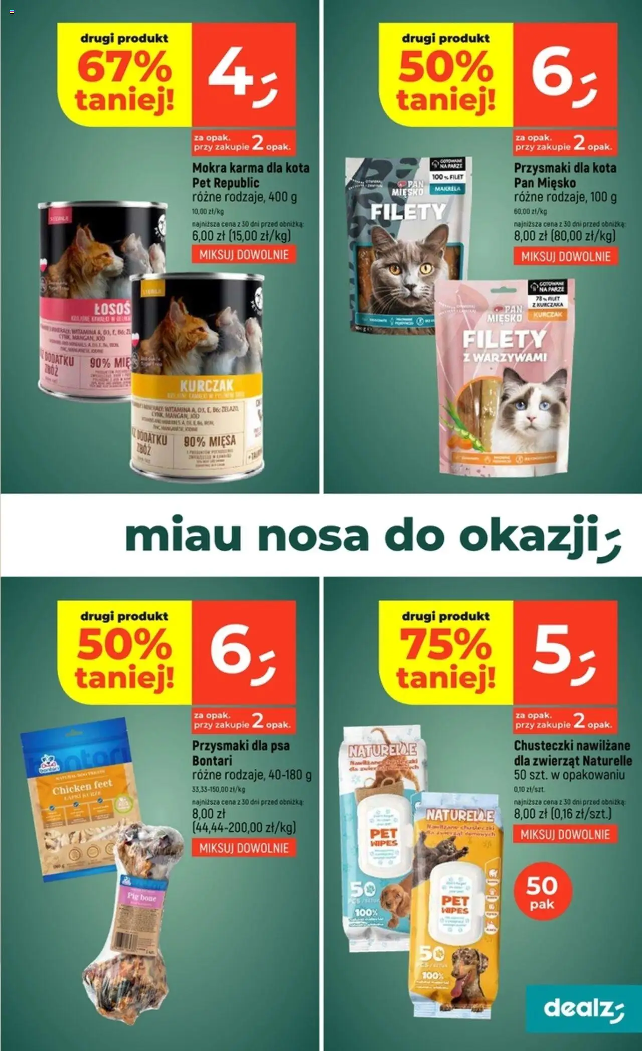 Dealz Gazetka od 07.08.2025 | Strona: 21 | Produkty: Przysmaki dla kota, Makrela, Łosoś, Przysmaki dla psa