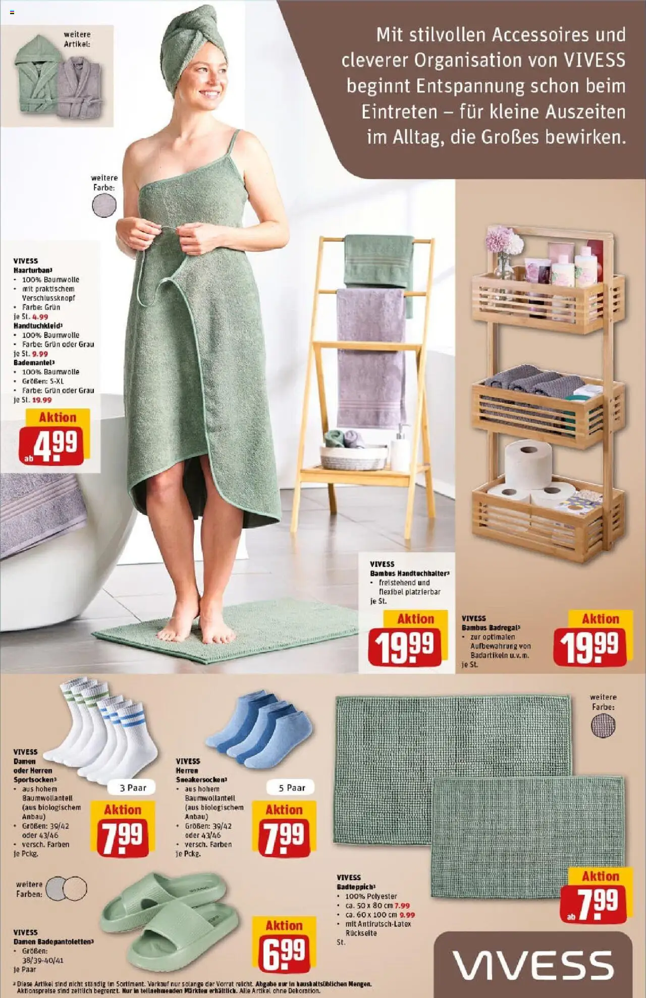 Rewe prospekt Bad Zwischenahn	 - gültig ab dem 20.07.2025 | Seite: 26 | Produkte: Handtuchhalter, Badregal, Bademantel