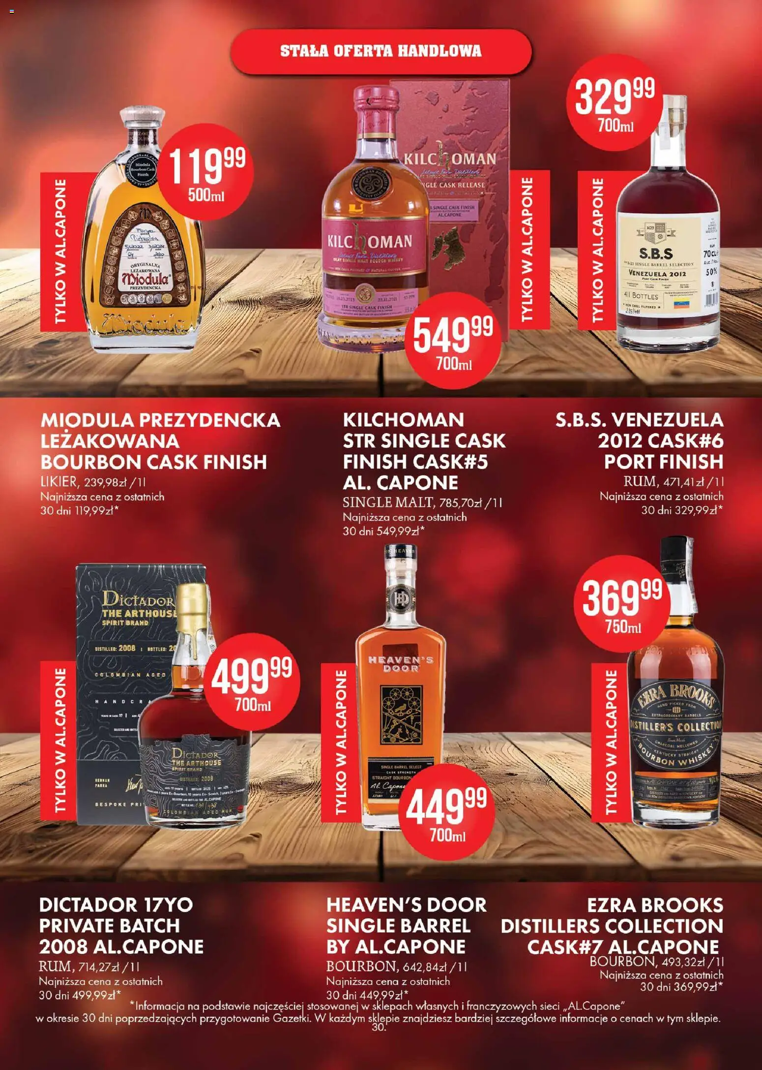 Al.Capone Gazetka od 13.11.2025 | Strona: 30 | Produkty: Bourbon, Finish