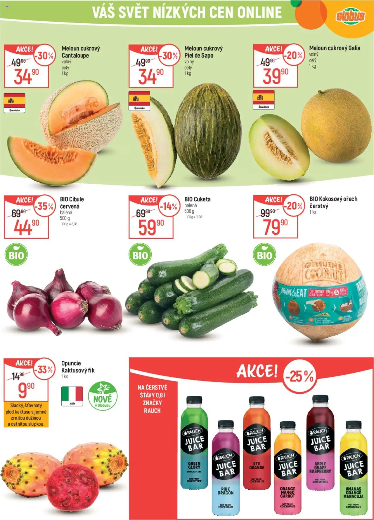 Globus leták od 20.08.2025 | Strana: 18 | Produkty: Meloun, Ananas, Cuketa, Cibule
