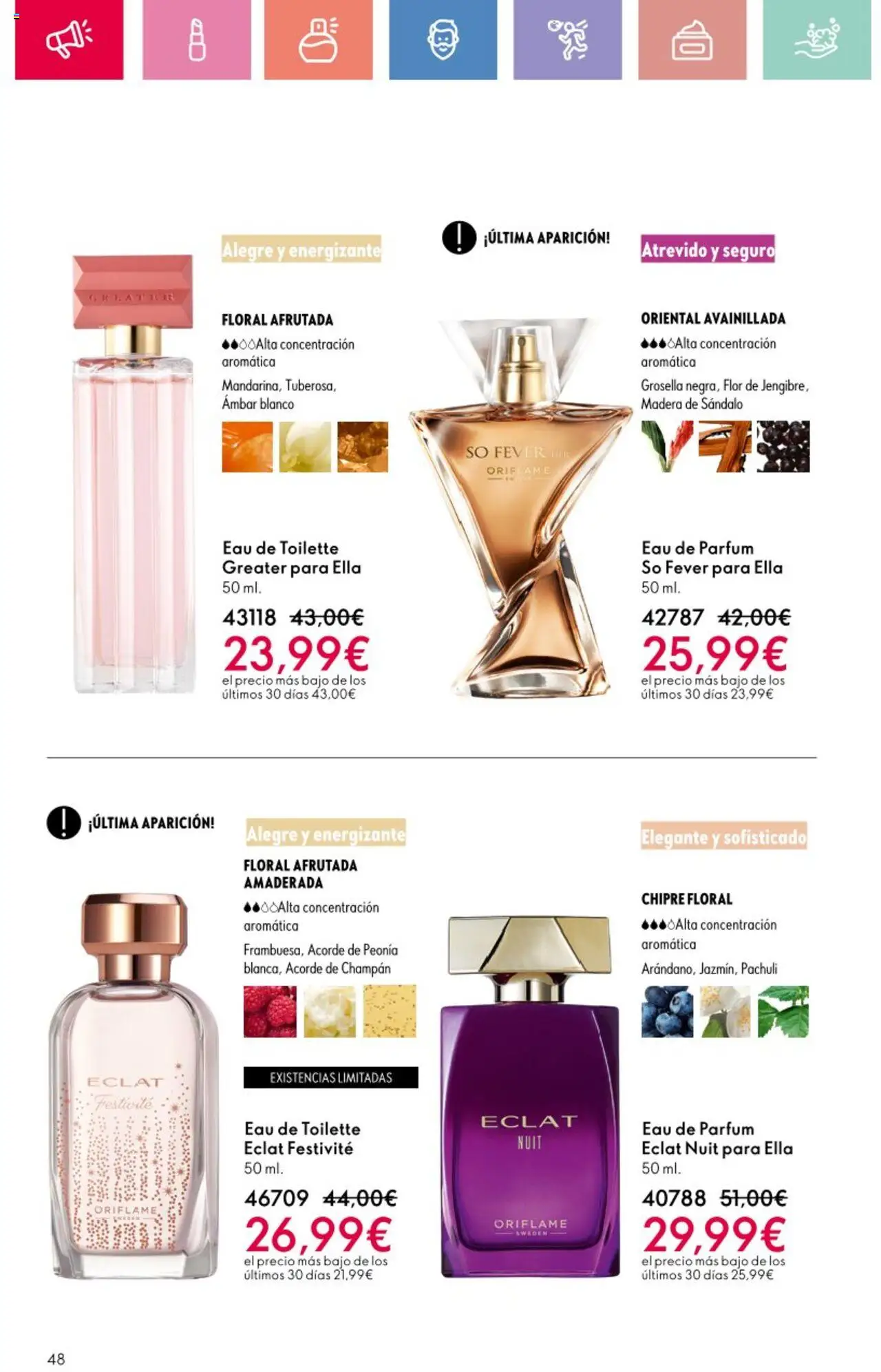 Oriflame - Catálogo Campaña 9 │ válido desde el 22.06.2025 | Página: 48 | Productos: Eau de toilette, Eau de parfum