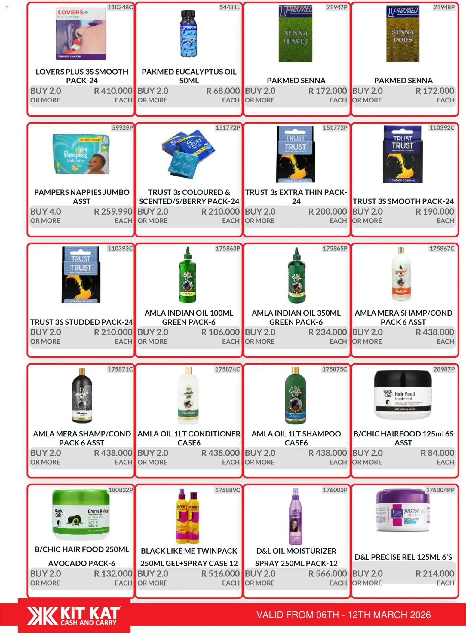New KIT KAT Cash & Carry catalogue – valid from 06.03.2026 | Page: 19 | Products: Case, Moisturizer, Shampoo, Nappies