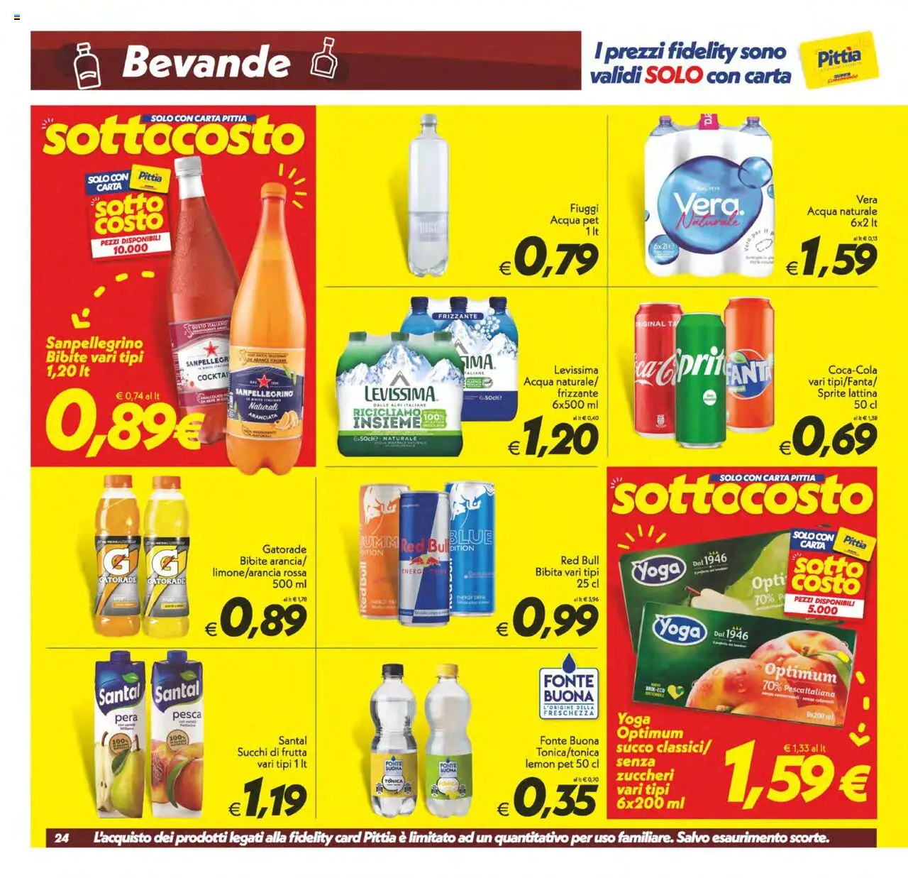 Volantino SuperConveniente del 03.10.2025 | Pagina: 24 | Prodotti: Succo, Pera, Acqua naturale, Bibita