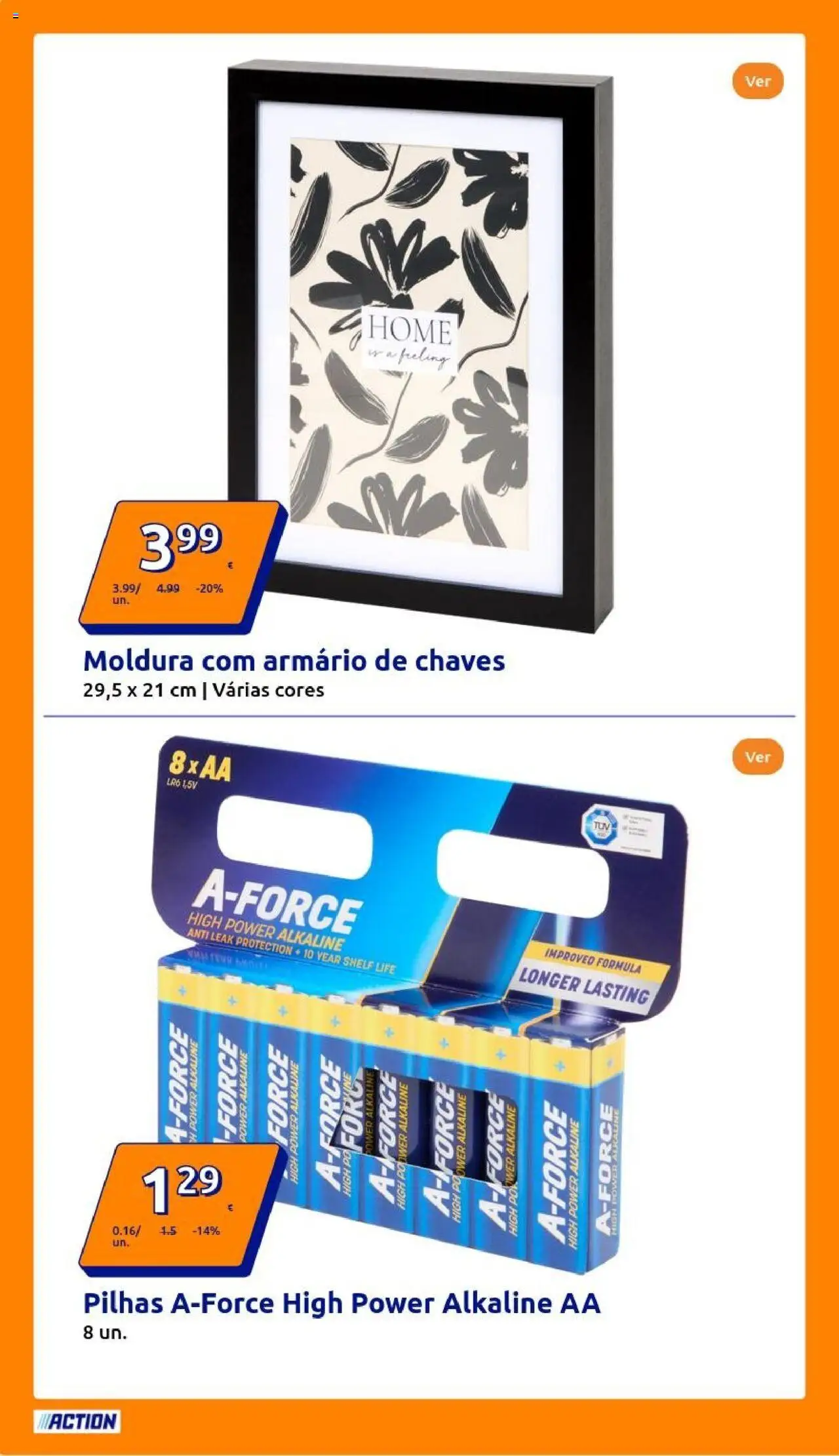 Action - Action PT week 32 2025 │ válido de 06.08.2025 | Página: 24 | Produtos: Moldura, Armário, Pilhas