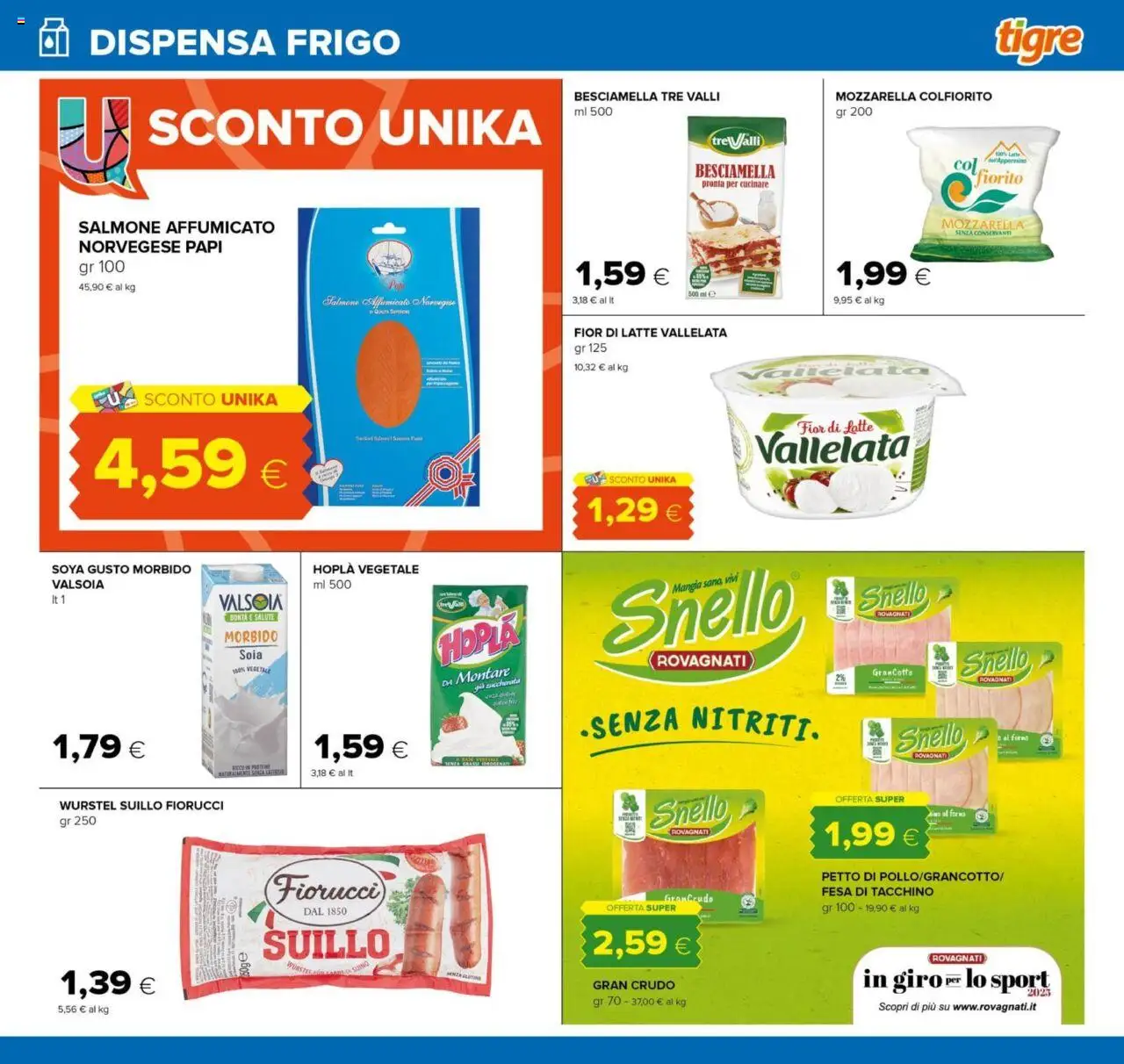 Volantino Tigre del 07.08.2025 | Pagina: 7 | Prodotti: Salmone, Tacchino, Mozzarella, Forno