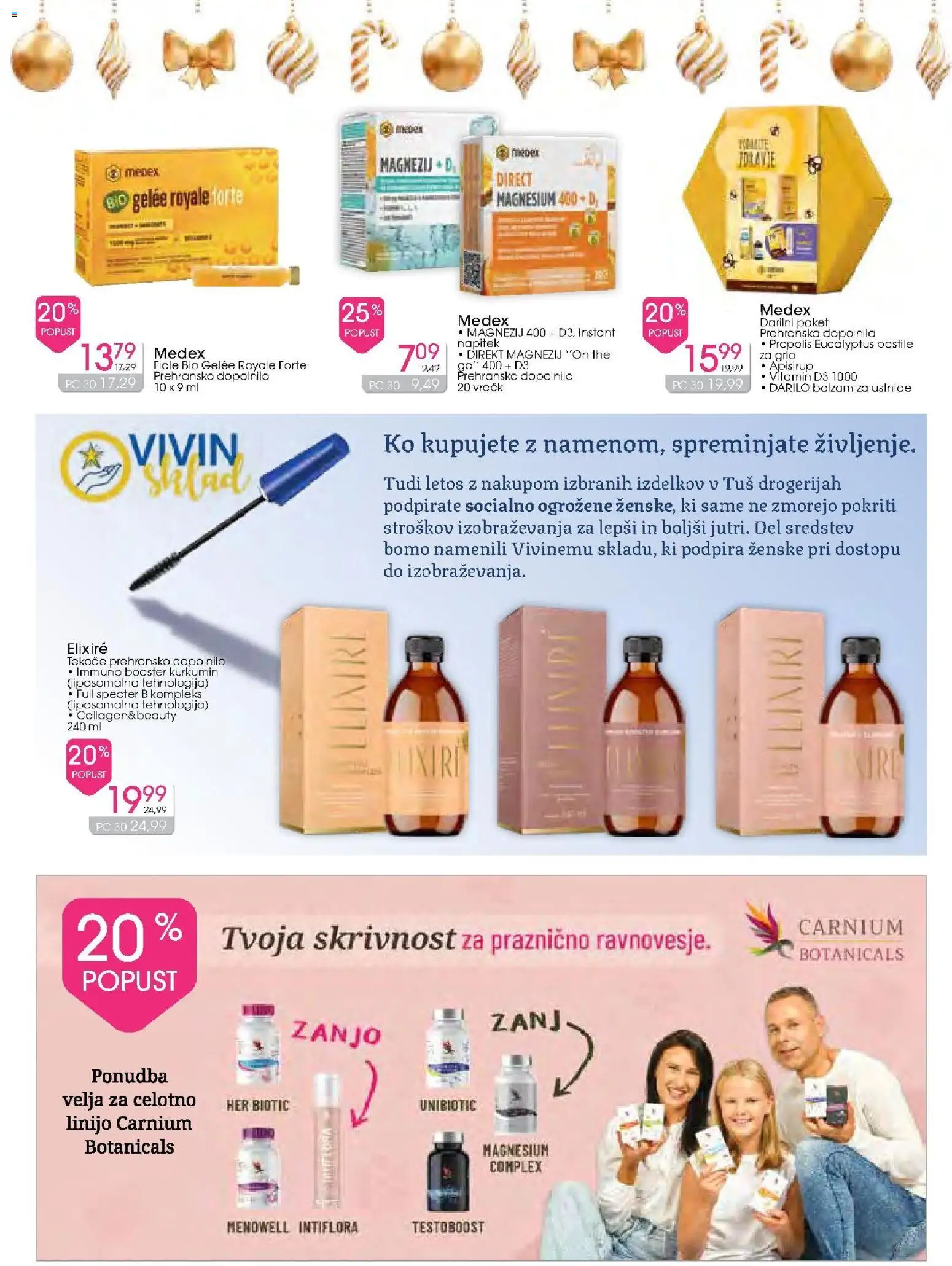 Novi Tuš drogerija katalog ponudbe – veljaven od 03.12.2025 | Stran: 45 | Izdelki: Balzam za ustnice, Prehranska dopolnila