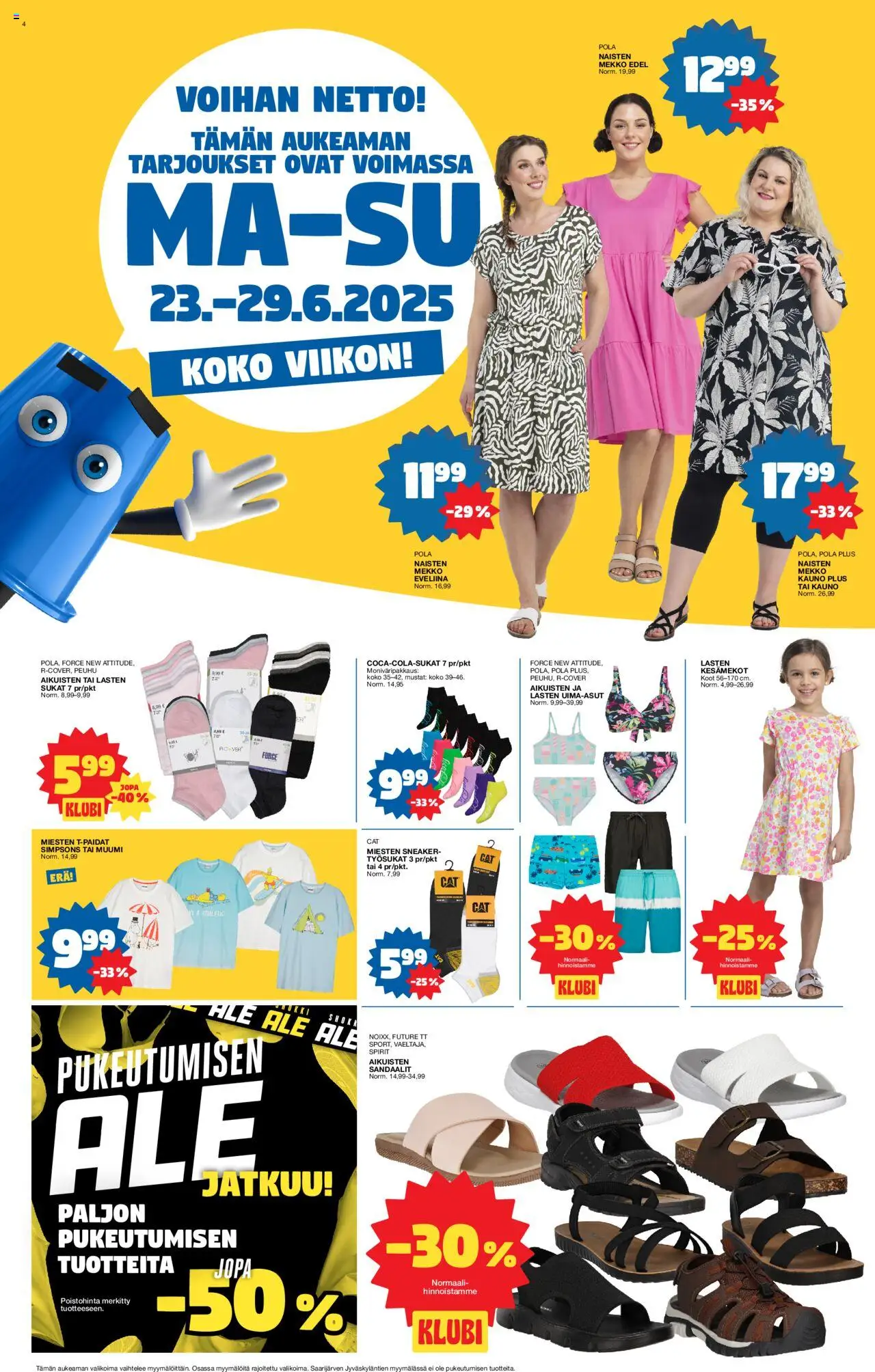  | Sivu: 4 | Tuotteet: Sukat, Sandaalit, Mekko