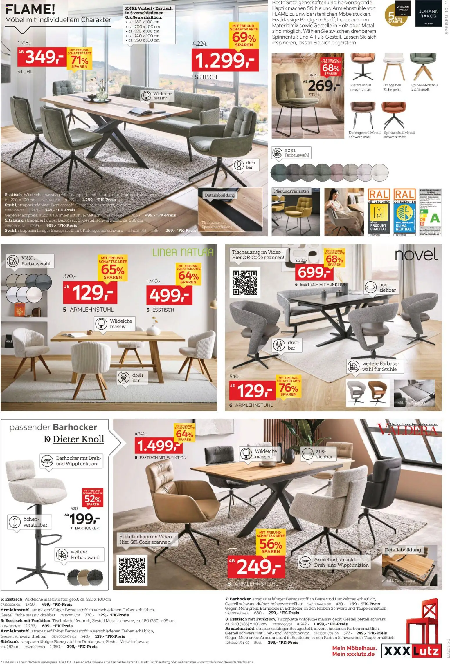XXXL Lutz Neueröffnungsangebote in Rangsdorf – gültig ab 01.03.2026 | Seite: 11 | Produkte: Esstisch, Barhocker, Stuhl, Video