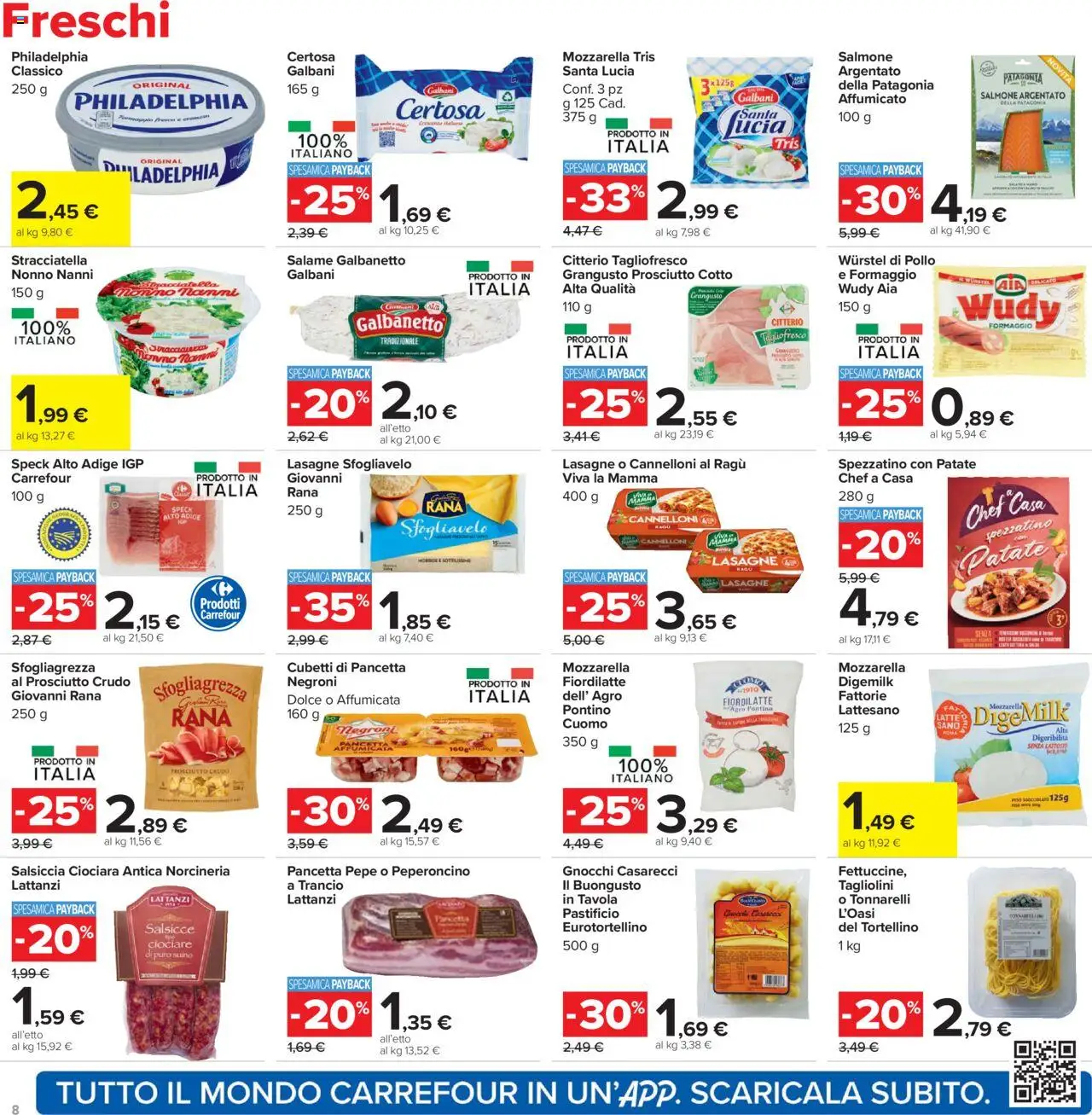 Volantino Carrefour del 20.10.2025 | Pagina: 8 | Prodotti: Prosciutto Crudo, Prosciutto Cotto, Pepe, Prosciutto