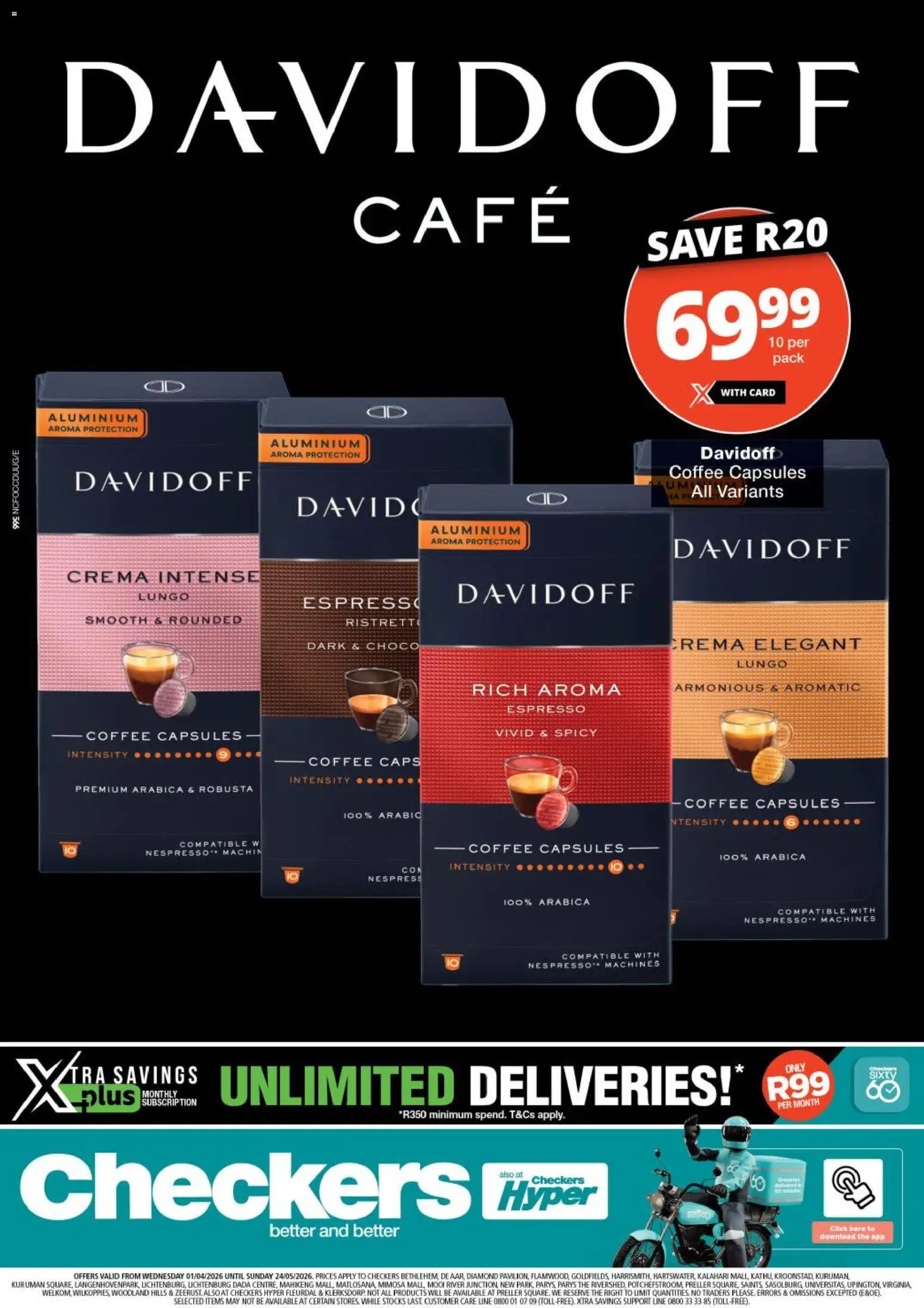 New Checkers catalogue – valid from 01.04.2026 | Page: 1 | Products: Coffee